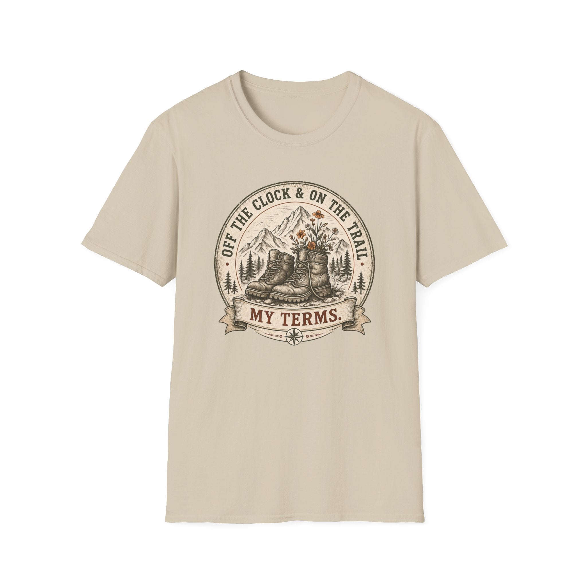 Off The Clock and On The Trail- T-Shirt