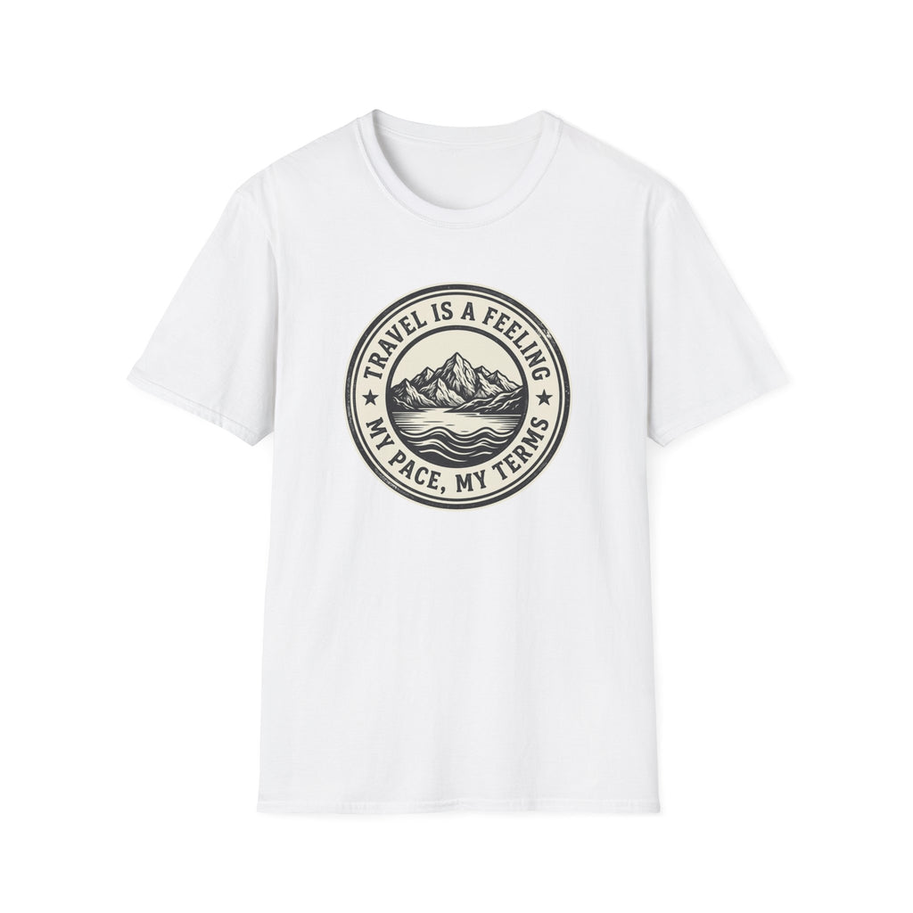 Travel is a Feeling Badge Design - T-Shirt
