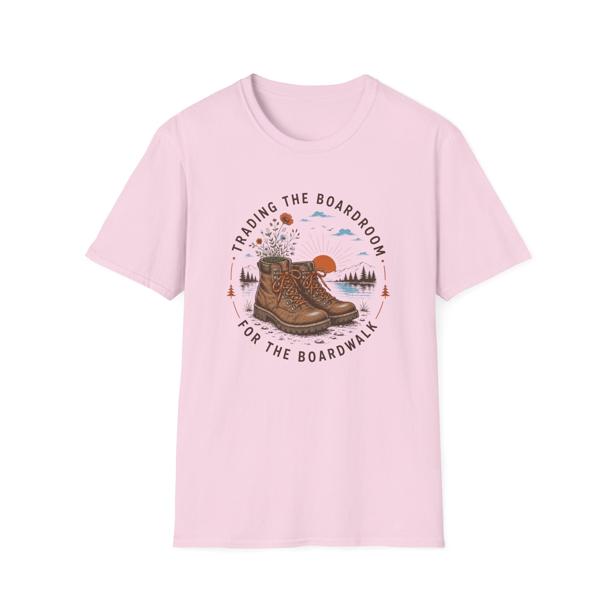 Trading the Boardroom For The Boardwalk Badge- T-Shirt