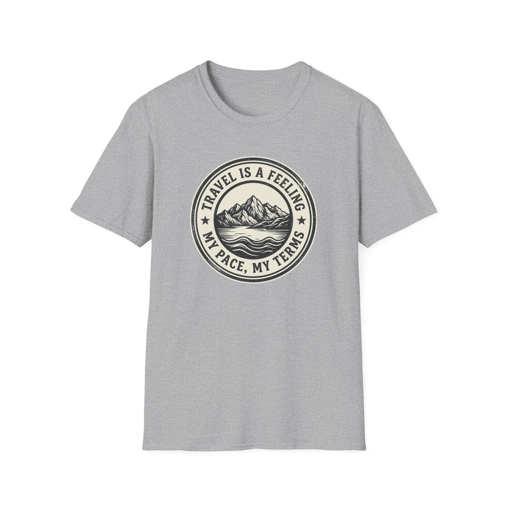 Travel is a Feeling Badge Design - T-Shirt