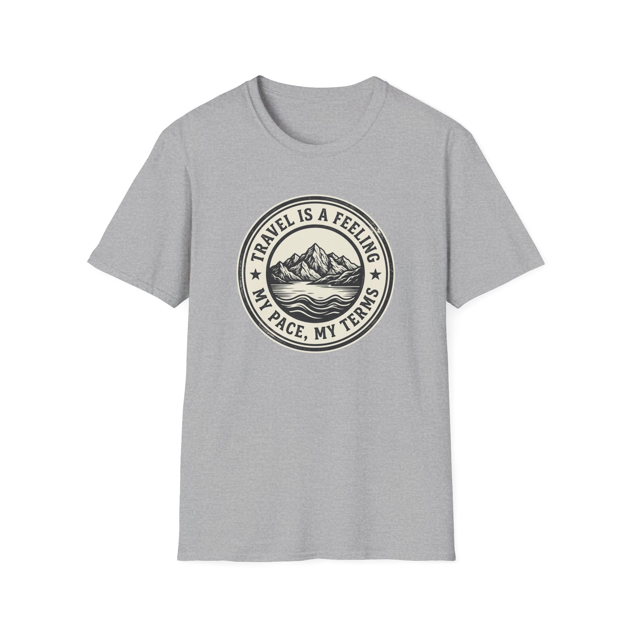 Travel is a Feeling Badge Design - T-Shirt