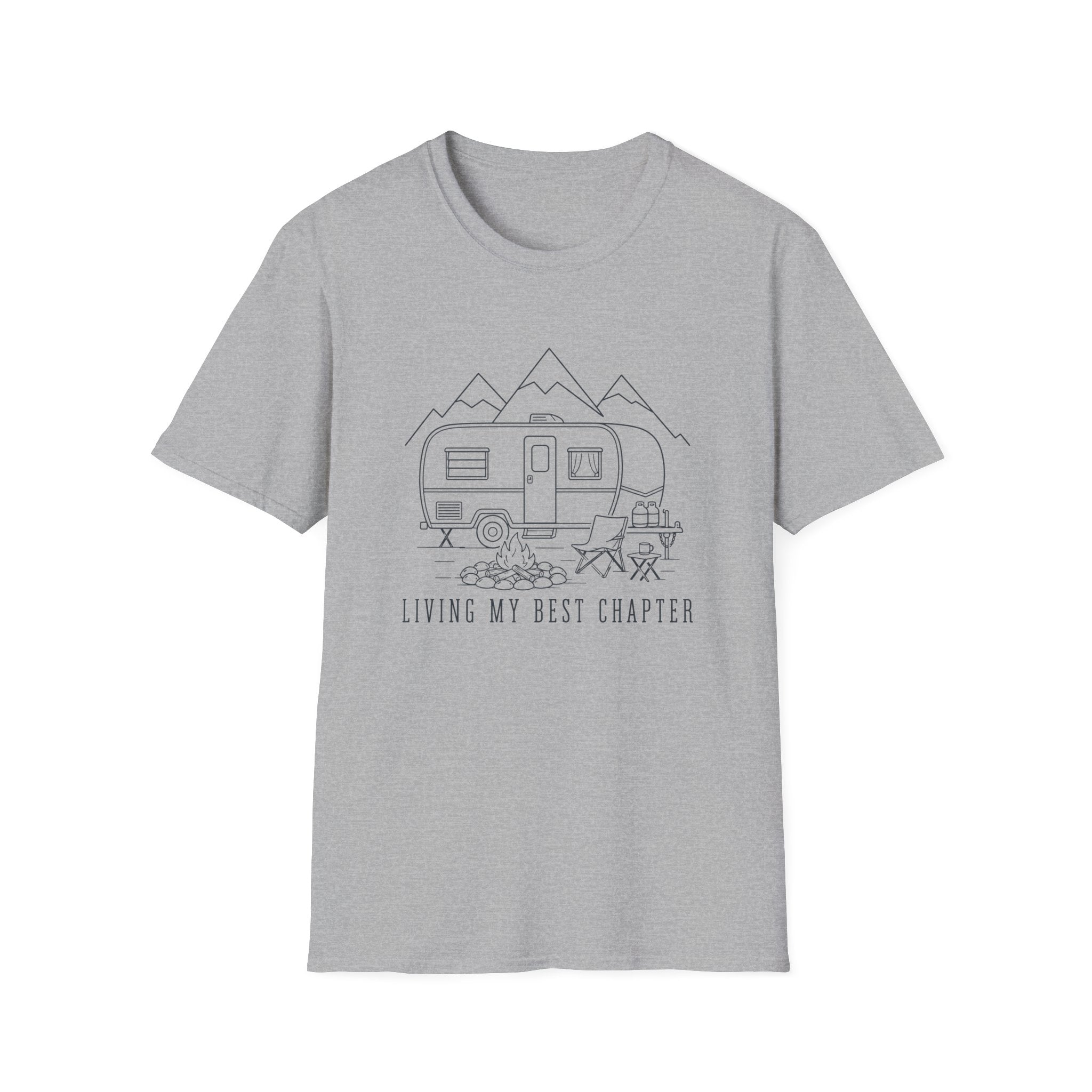 Living My Best Chapter Line Art Design - T-Shirt