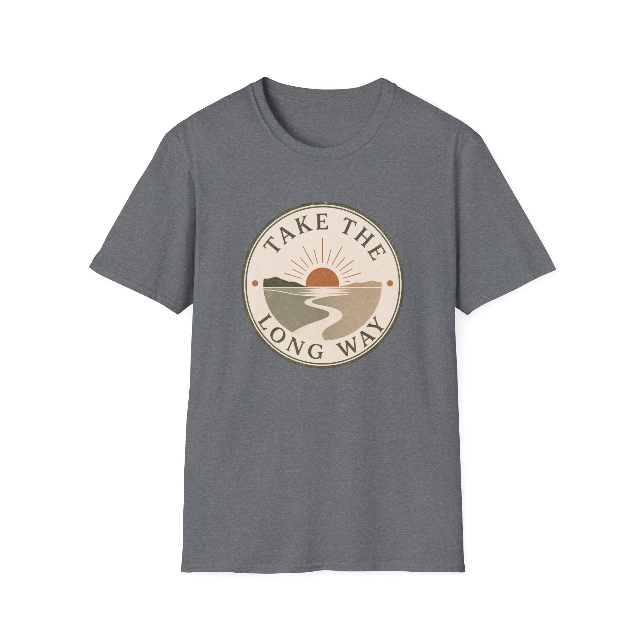 Take The Long Way Badge- T-Shirt