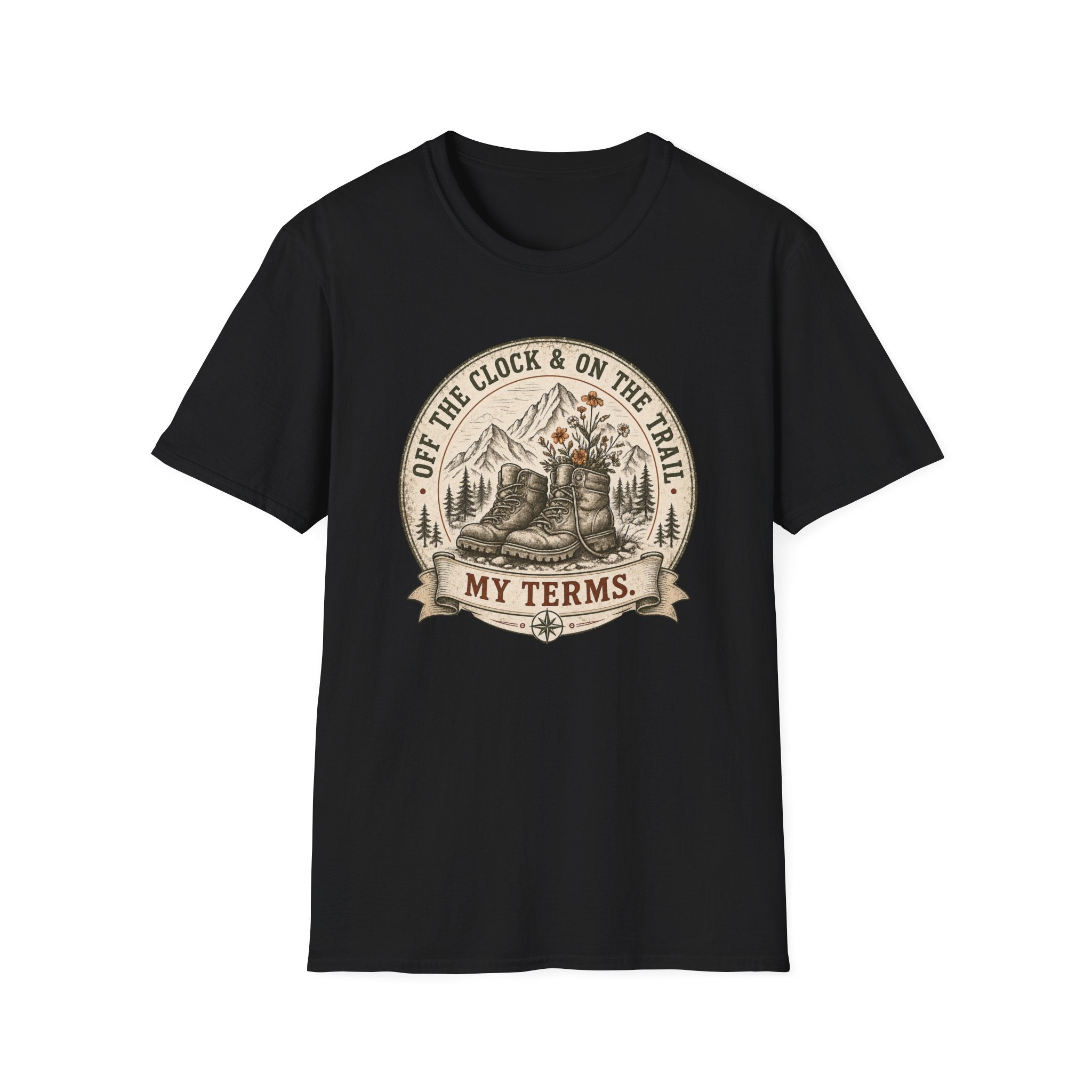 Off The Clock and On The Trail- T-Shirt