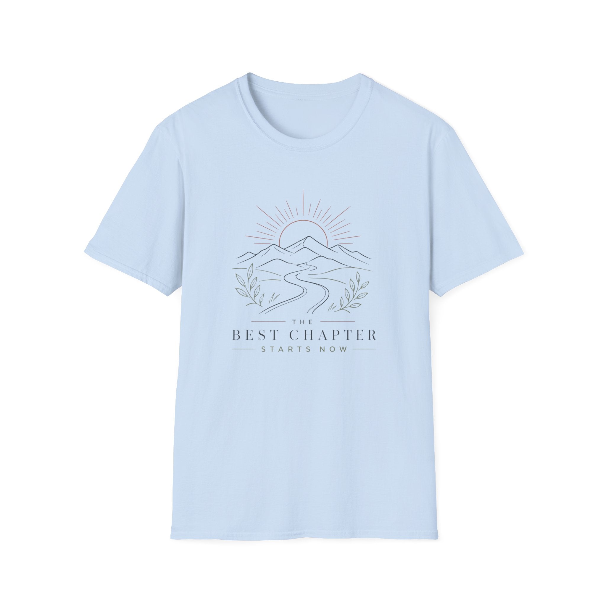 The Best Chapter Starts Now Line Art Design - T-Shirt