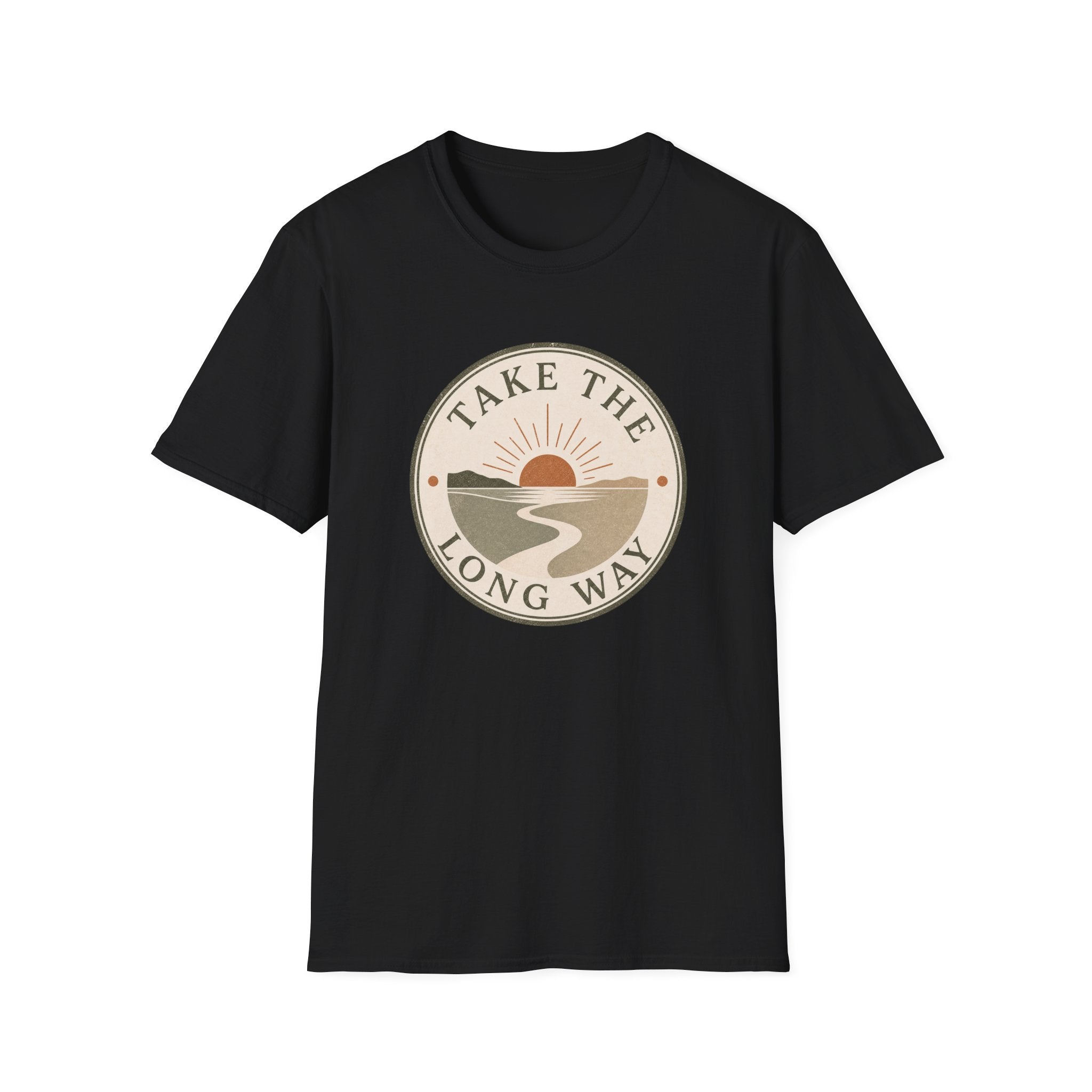 Take The Long Way Badge- T-Shirt