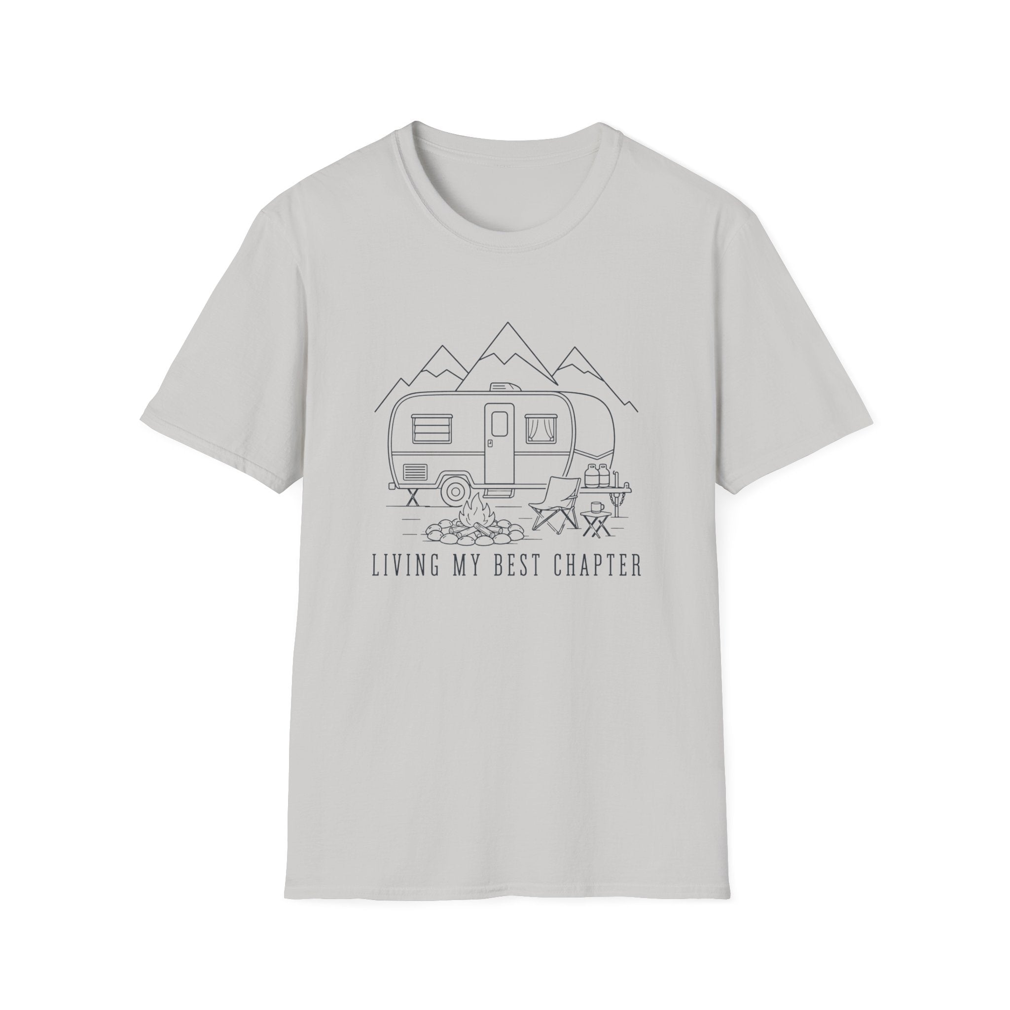 Living My Best Chapter Line Art Design - T-Shirt