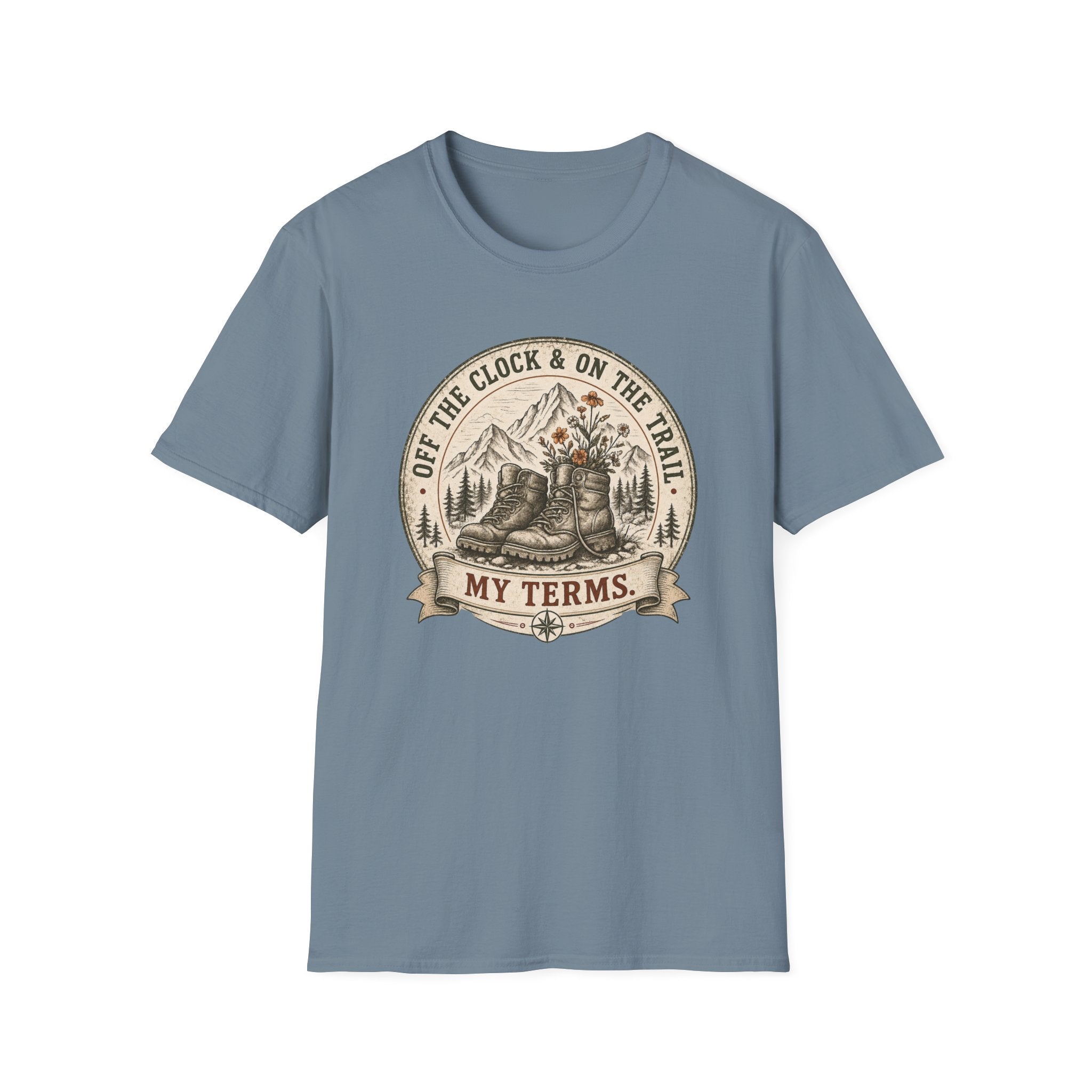 Off The Clock and On The Trail- T-Shirt