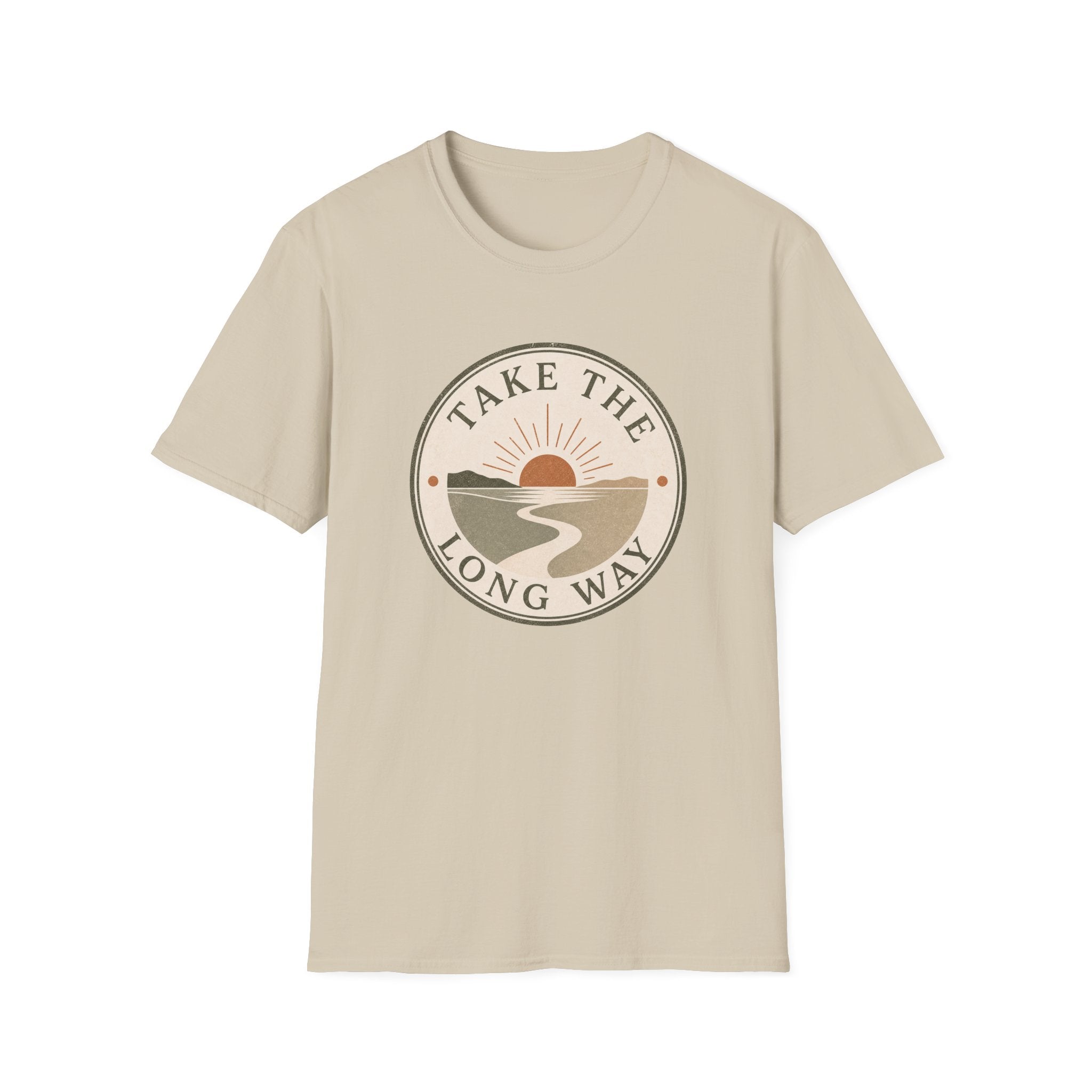 Take The Long Way Badge- T-Shirt