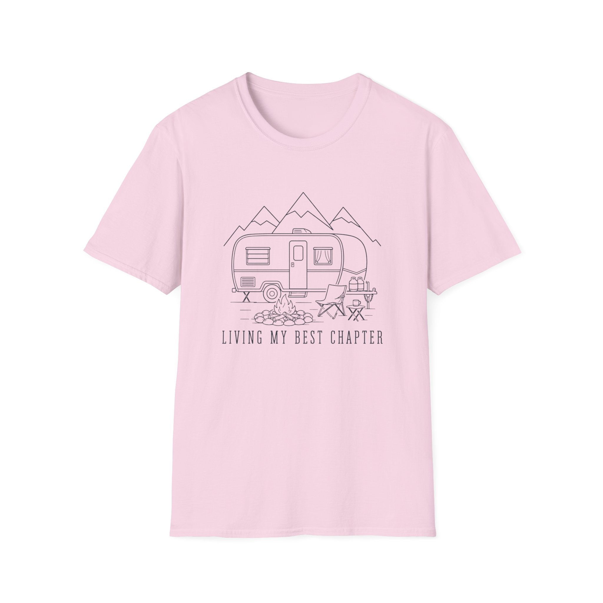 Living My Best Chapter Line Art Design - T-Shirt