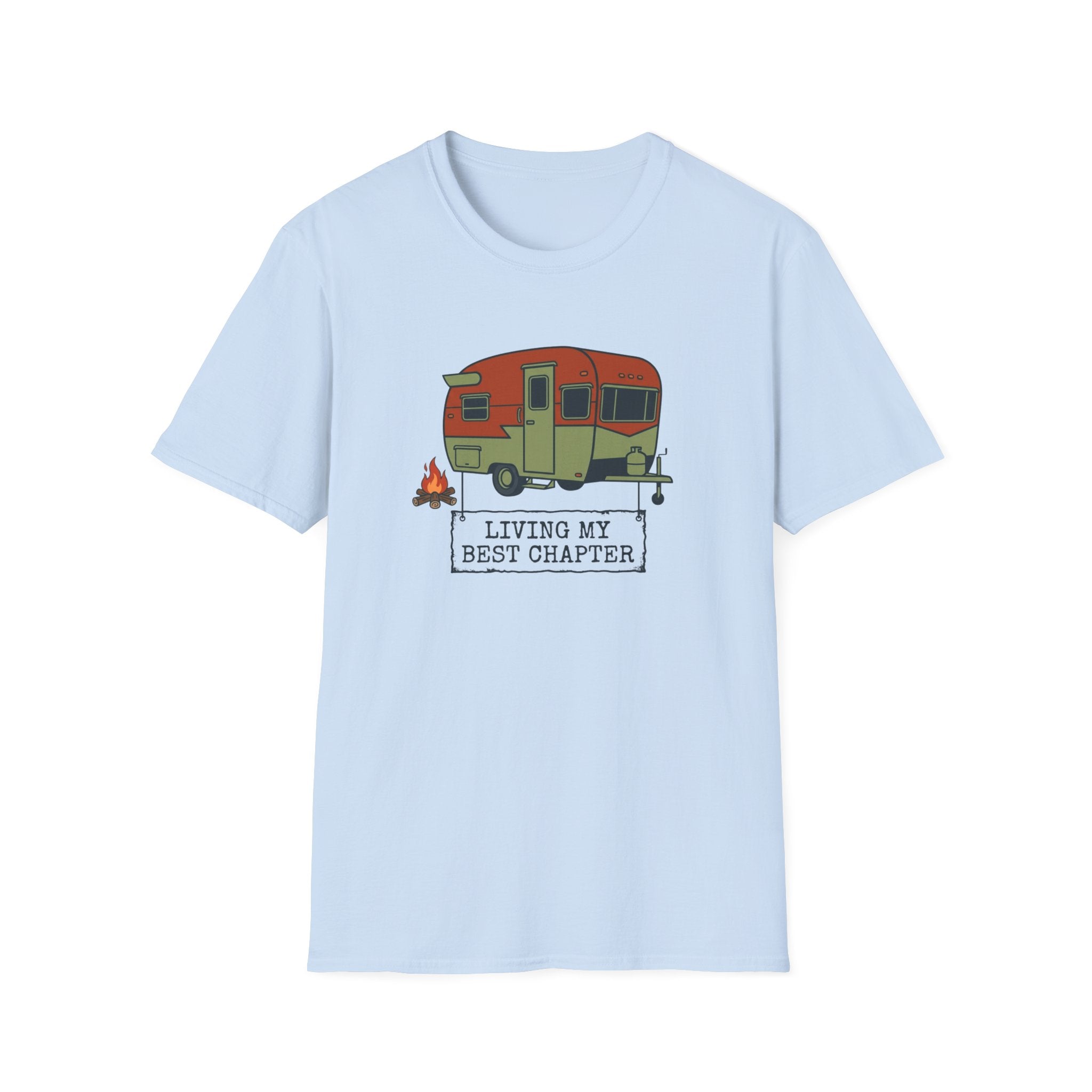 Retro Living My Best Chapter Camper - T-Shirt