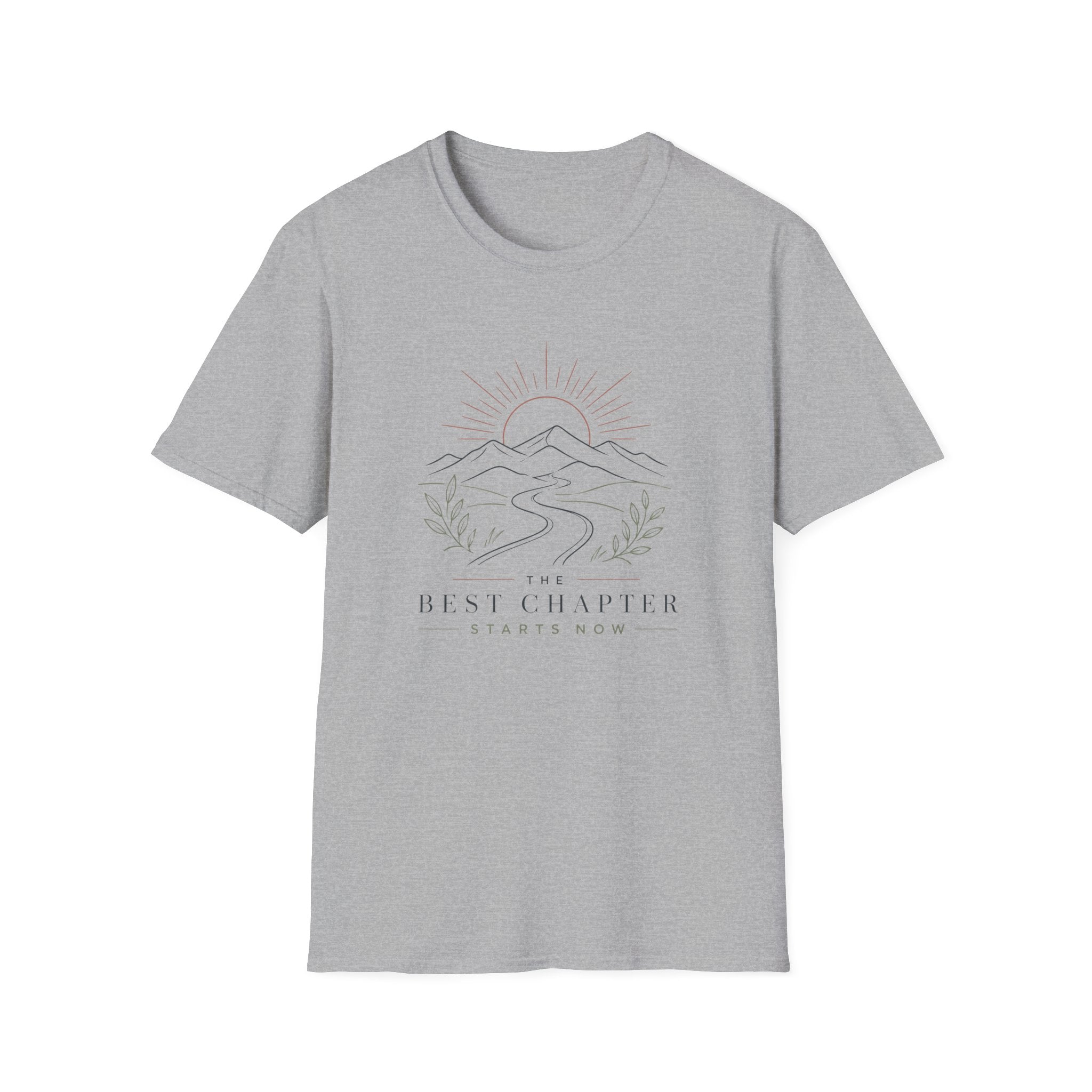 The Best Chapter Starts Now Line Art Design - T-Shirt