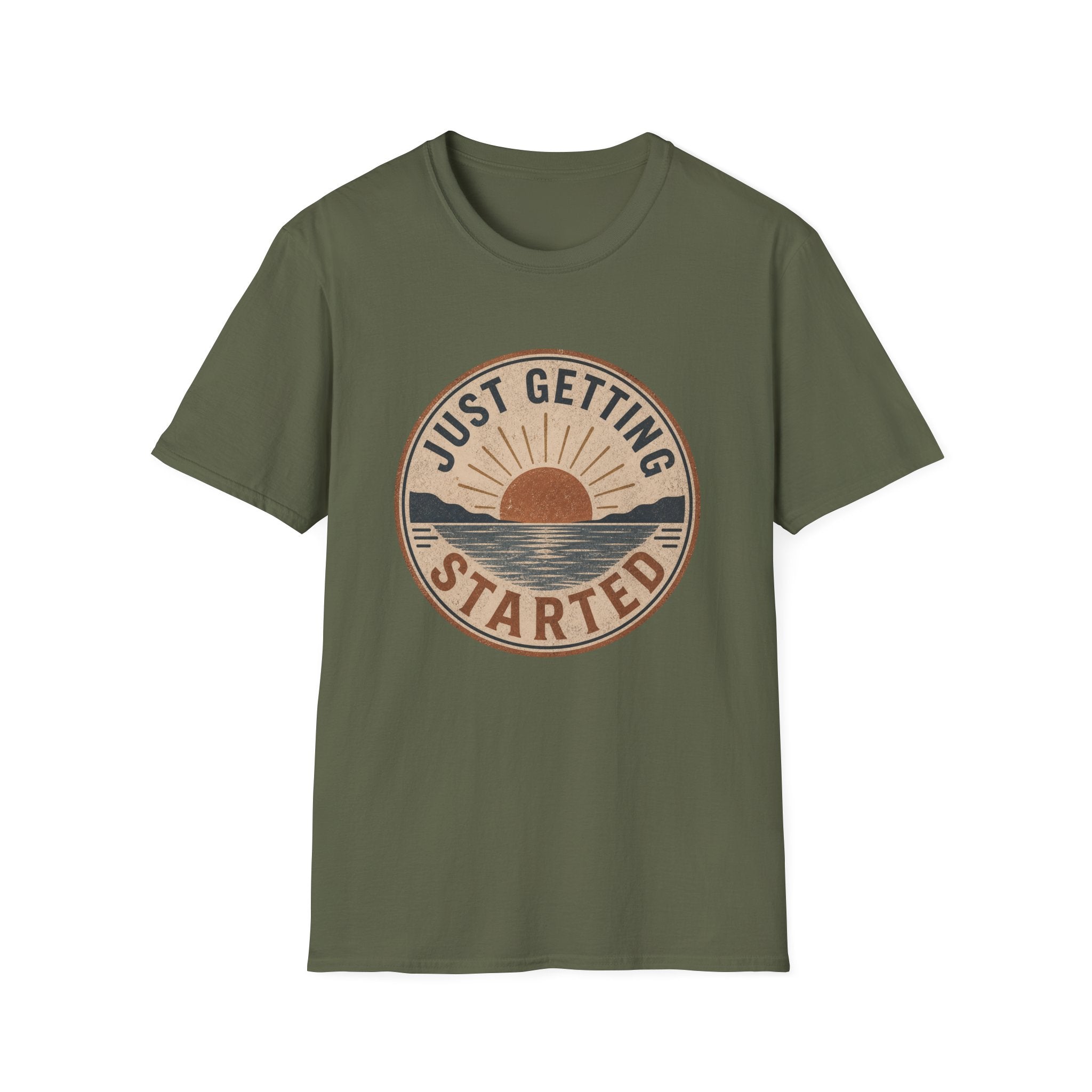 Just Getting Started Badge- T-Shirt