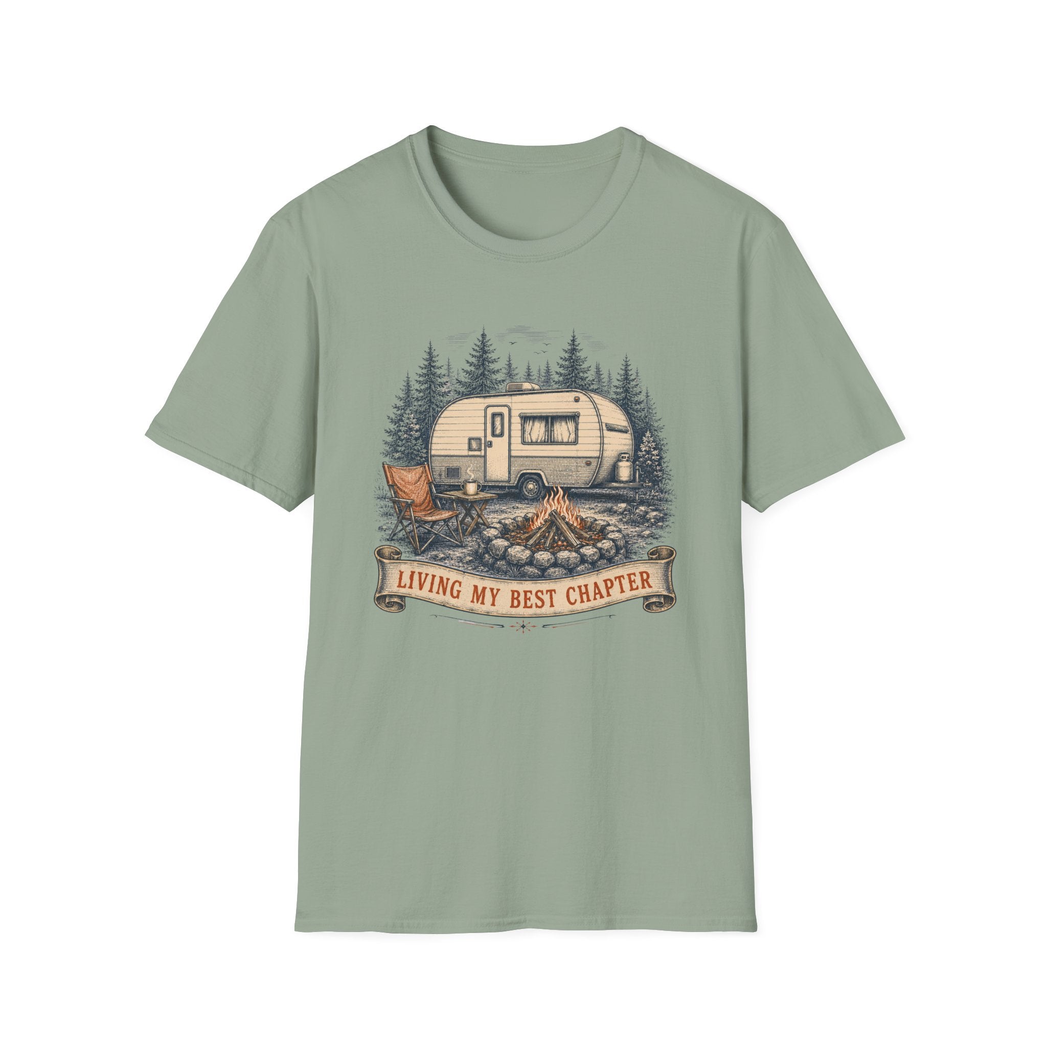 Living My Best Chapter - Camper - T-Shirt
