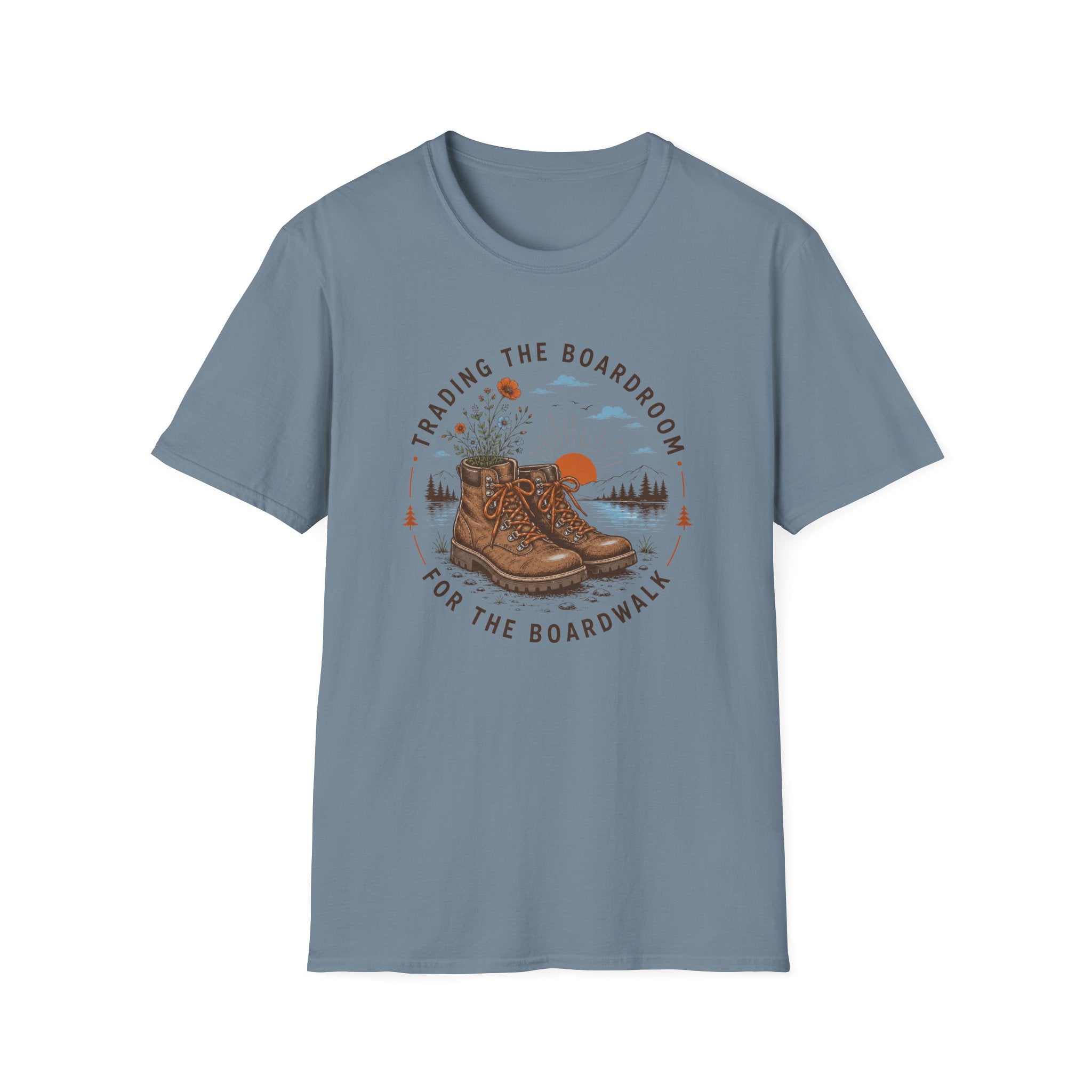 Trading the Boardroom For The Boardwalk Badge- T-Shirt
