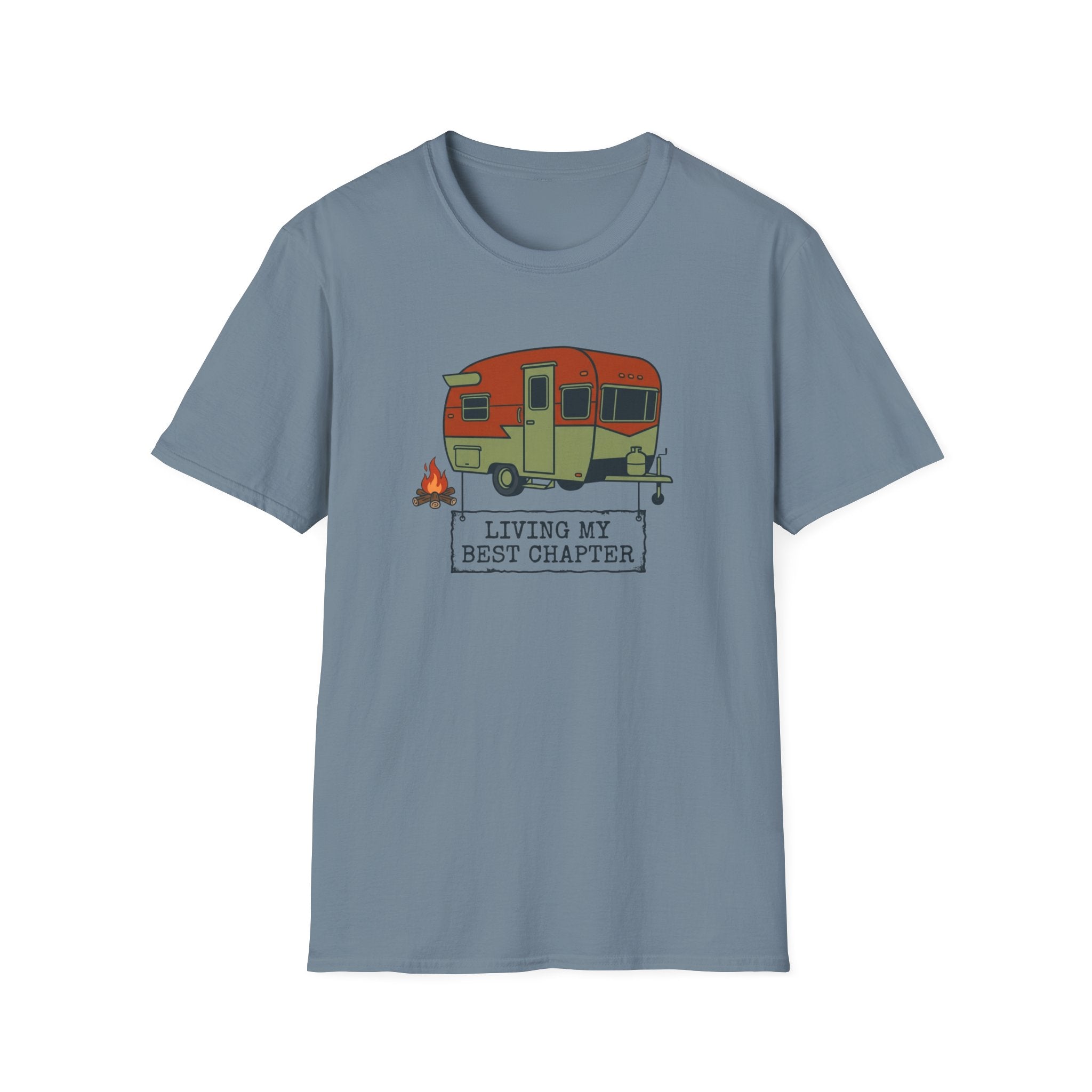 Retro Living My Best Chapter Camper - T-Shirt