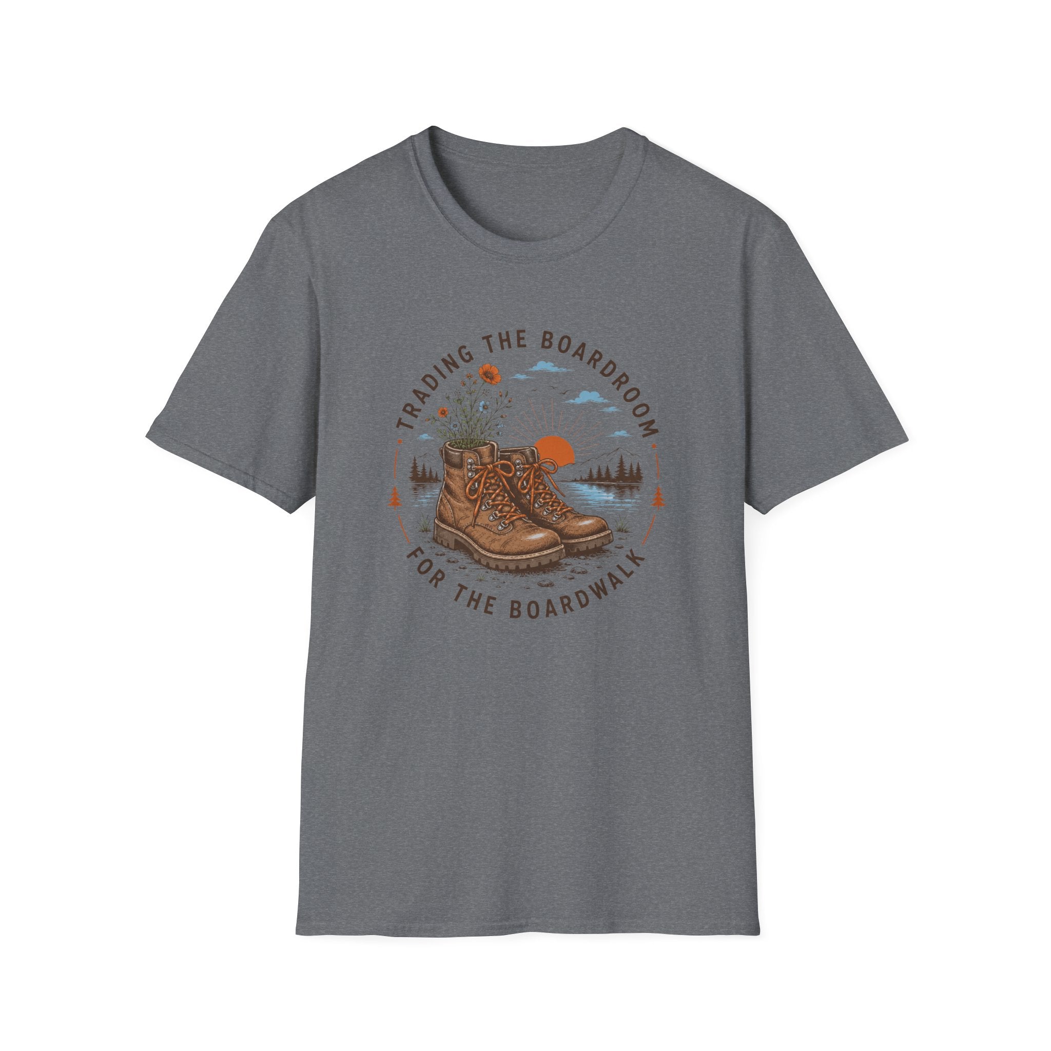 Trading the Boardroom For The Boardwalk Badge- T-Shirt