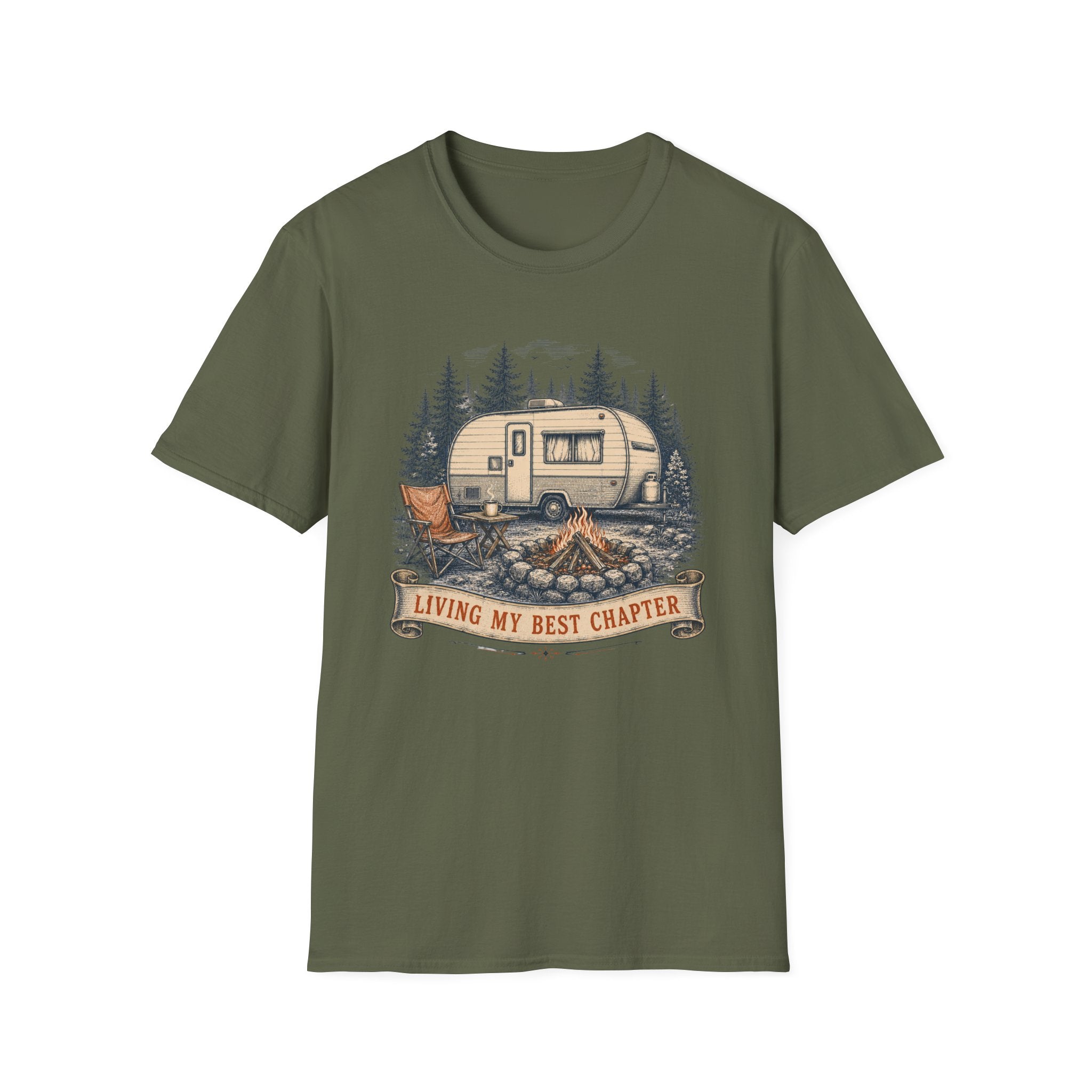 Living My Best Chapter - Camper - T-Shirt