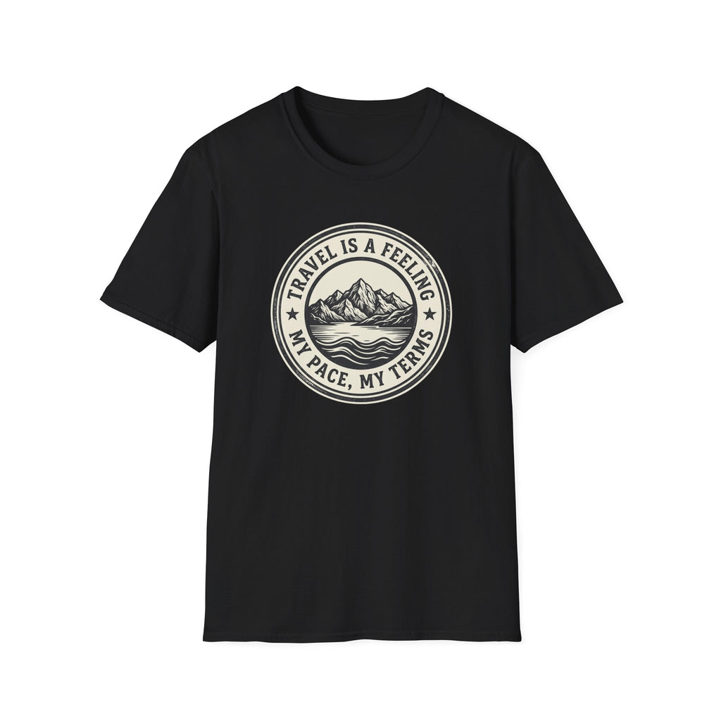 Travel is a Feeling Badge Design - T-Shirt