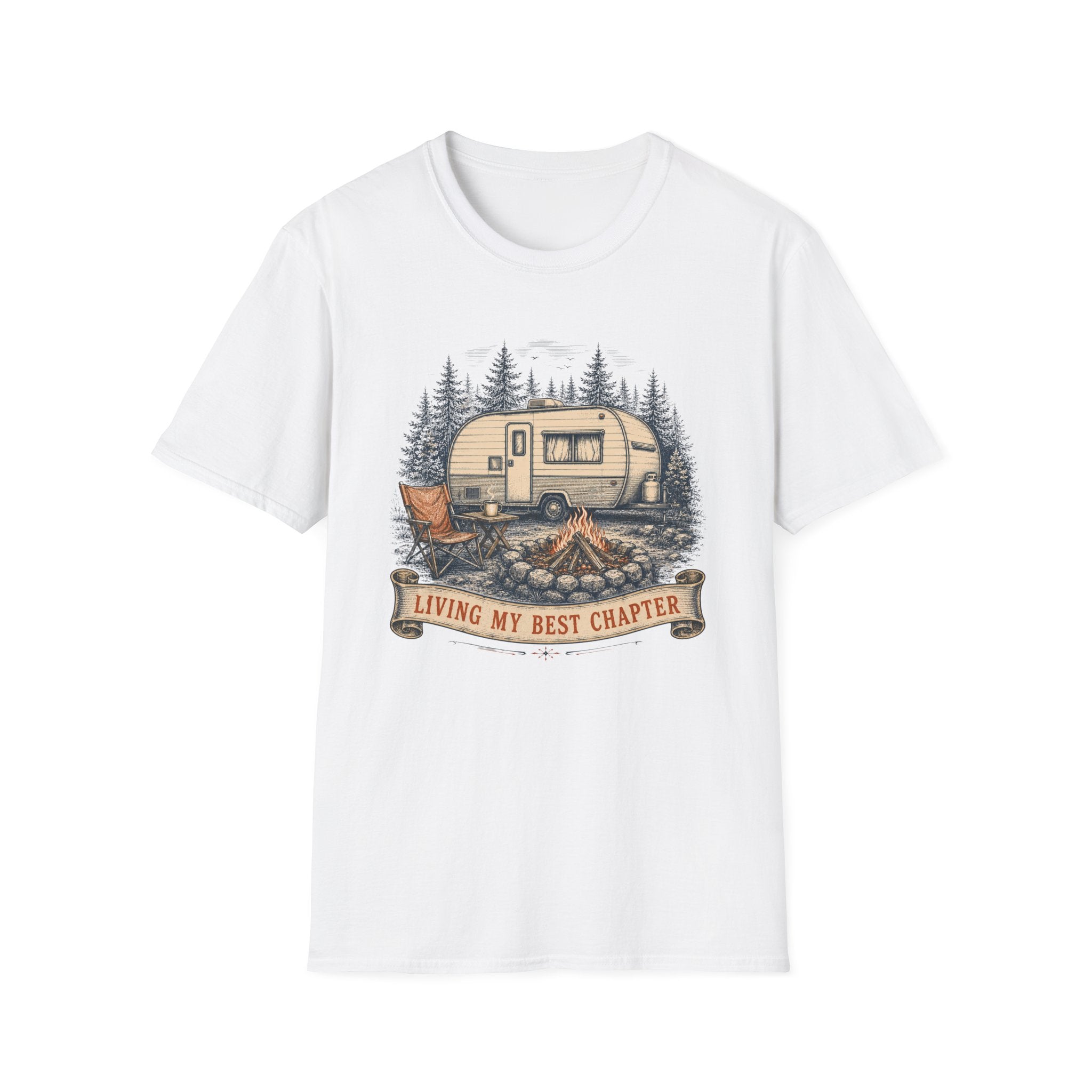 Living My Best Chapter - Camper - T-Shirt