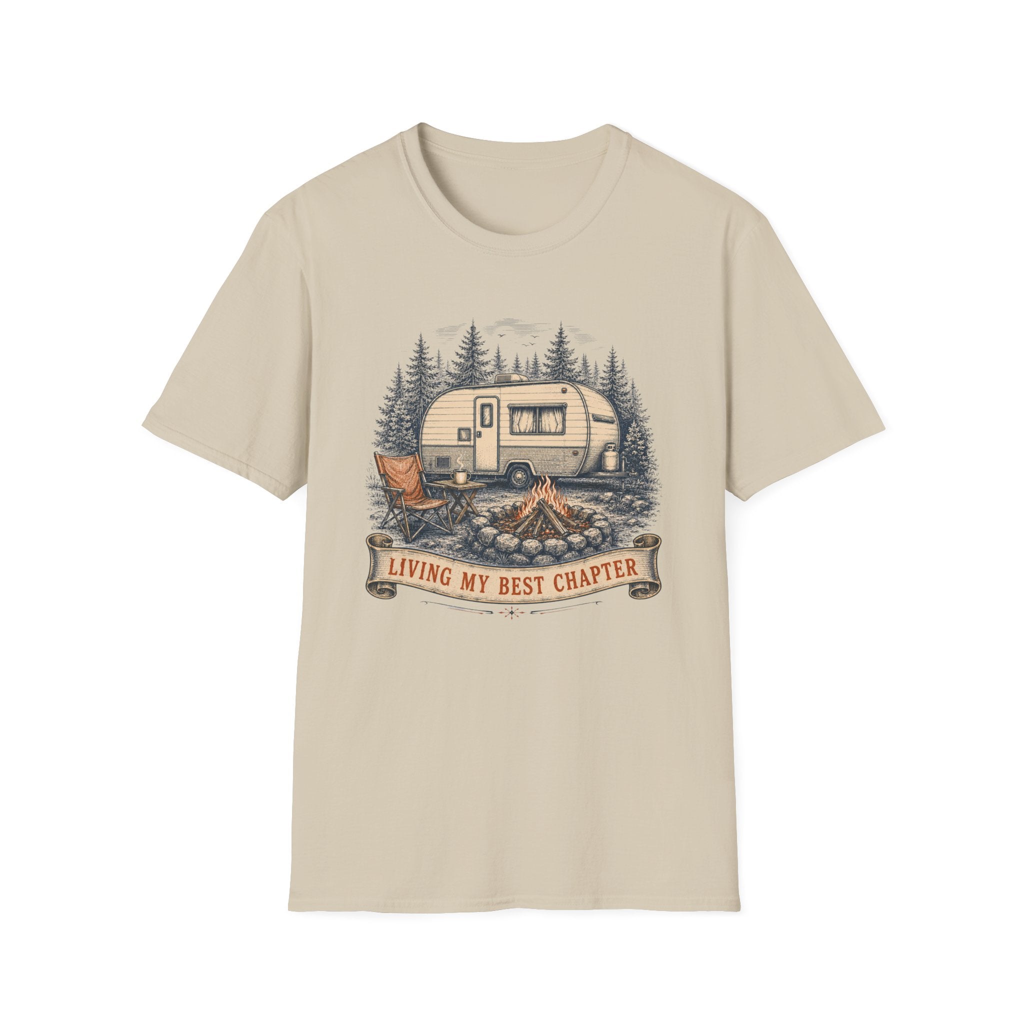 Living My Best Chapter - Camper - T-Shirt