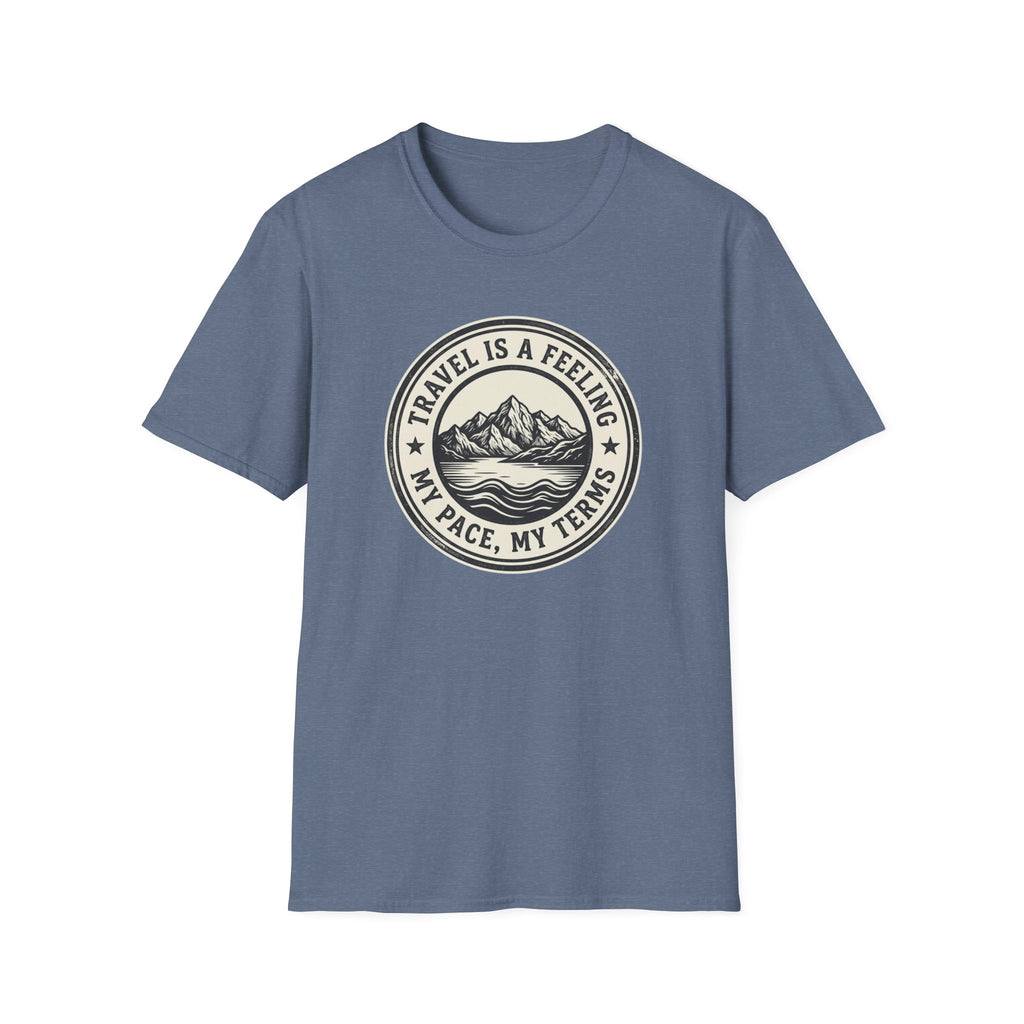 Travel is a Feeling Badge Design - T-Shirt