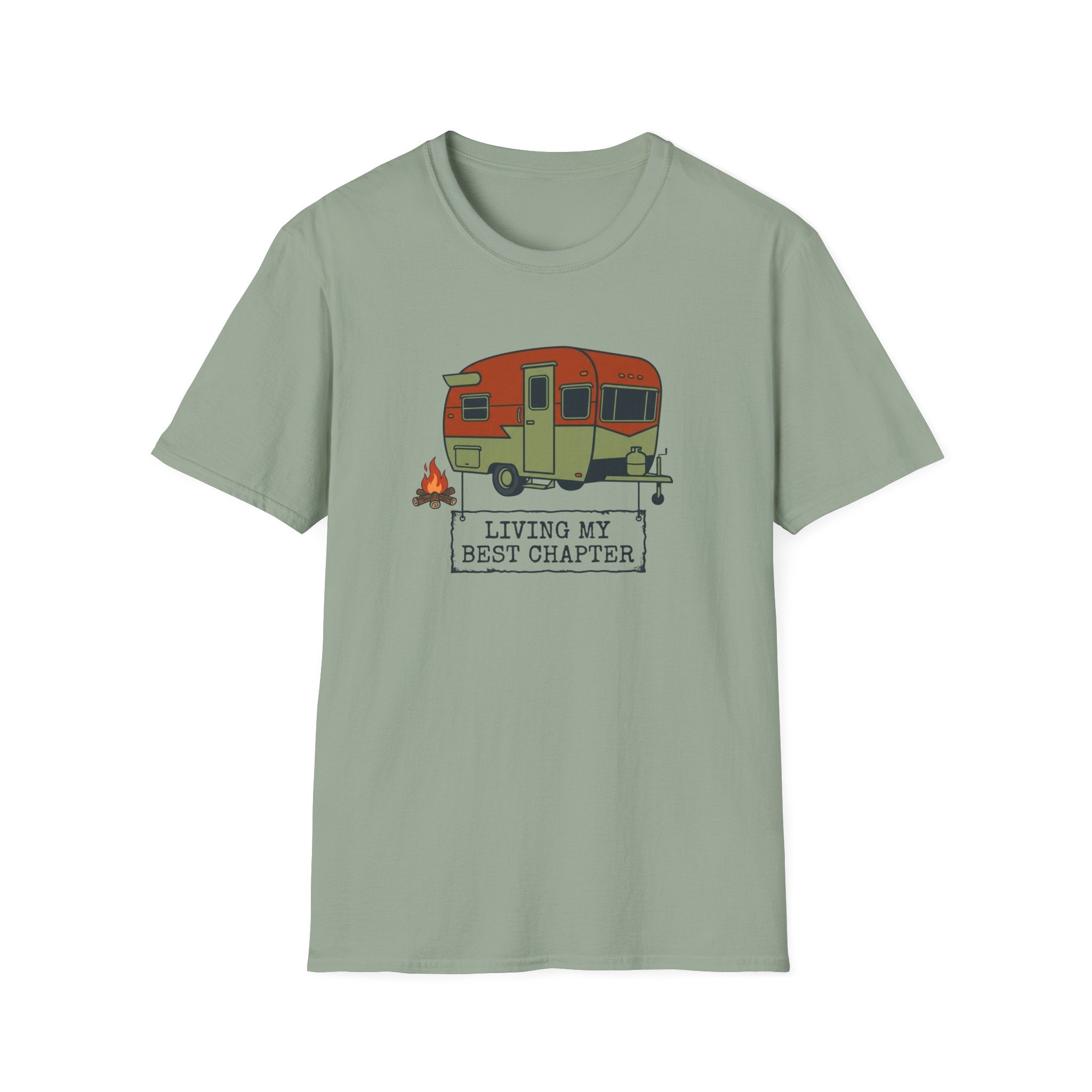 Retro Living My Best Chapter Camper - T-Shirt