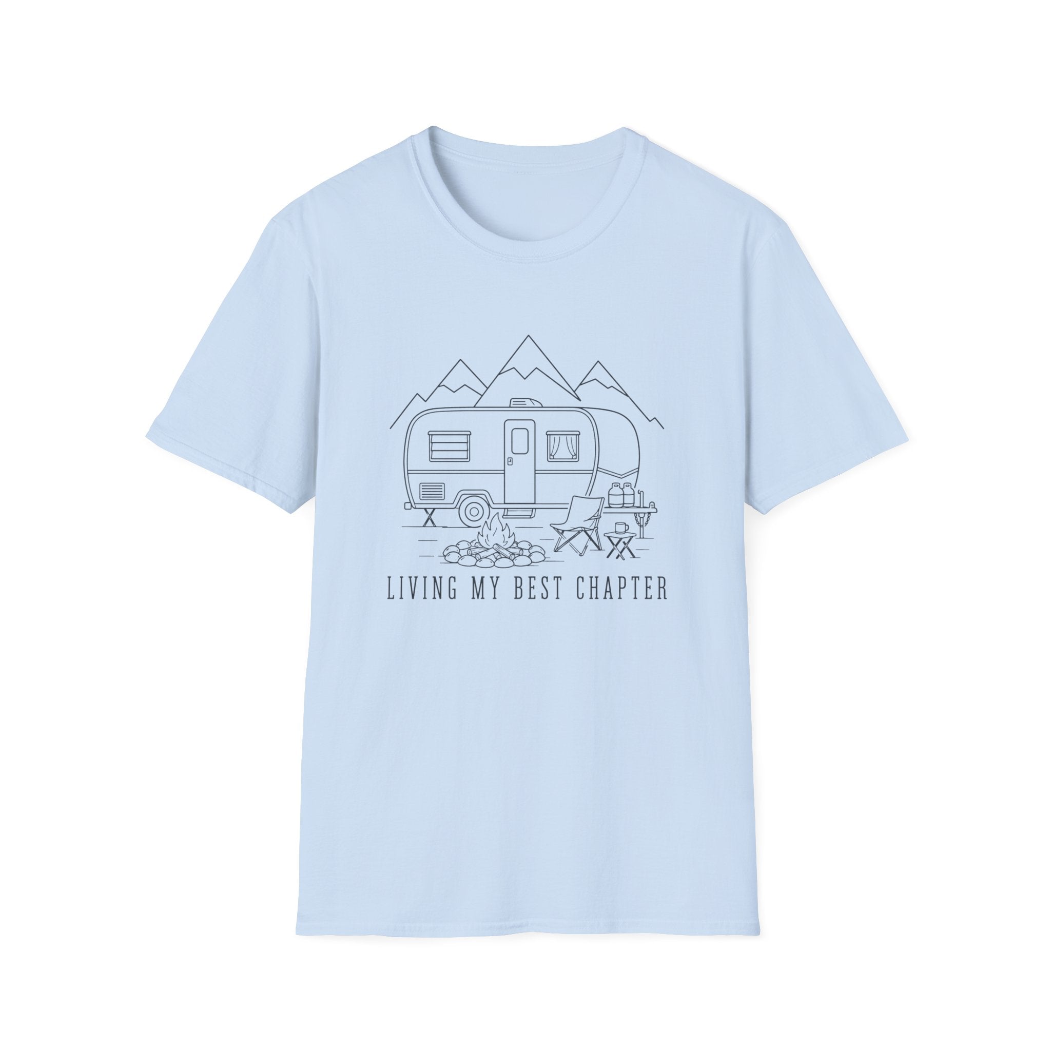 Living My Best Chapter Line Art Design - T-Shirt