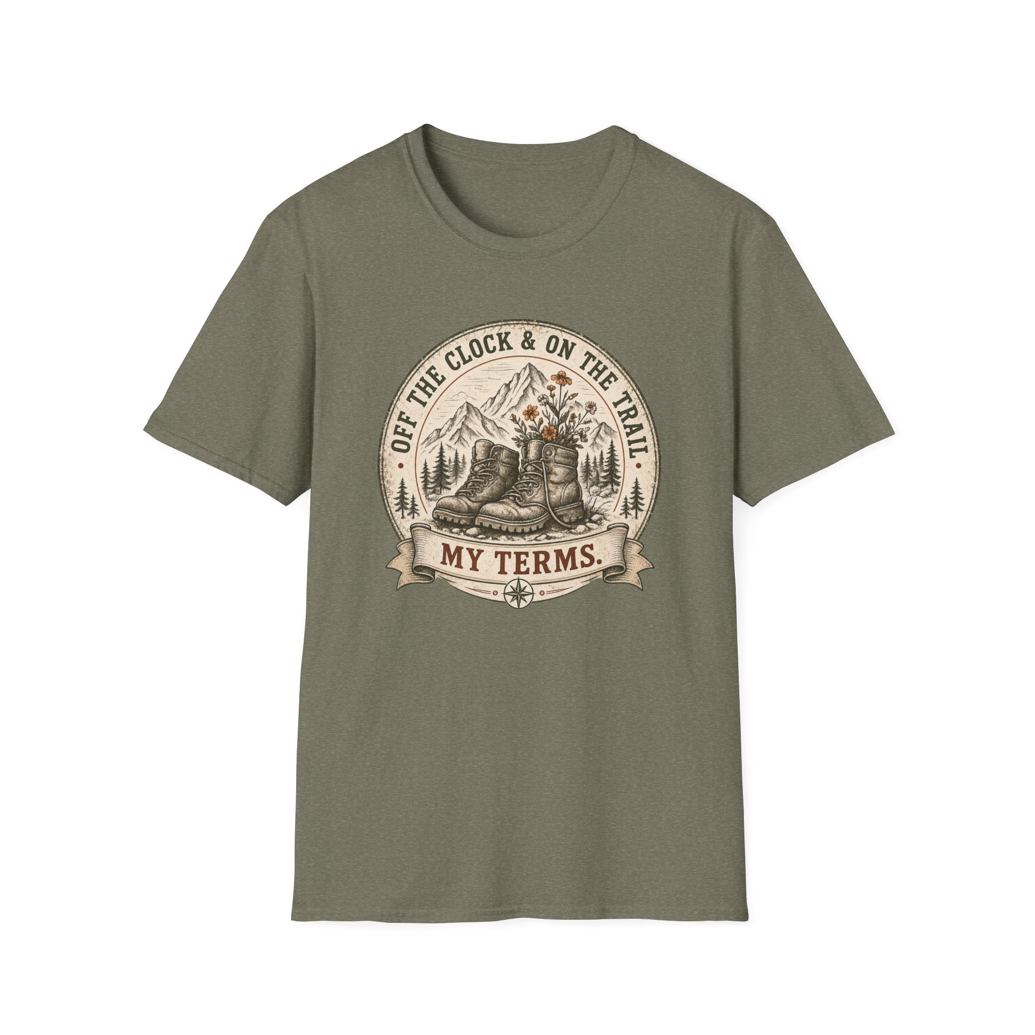 Off The Clock and On The Trail- T-Shirt