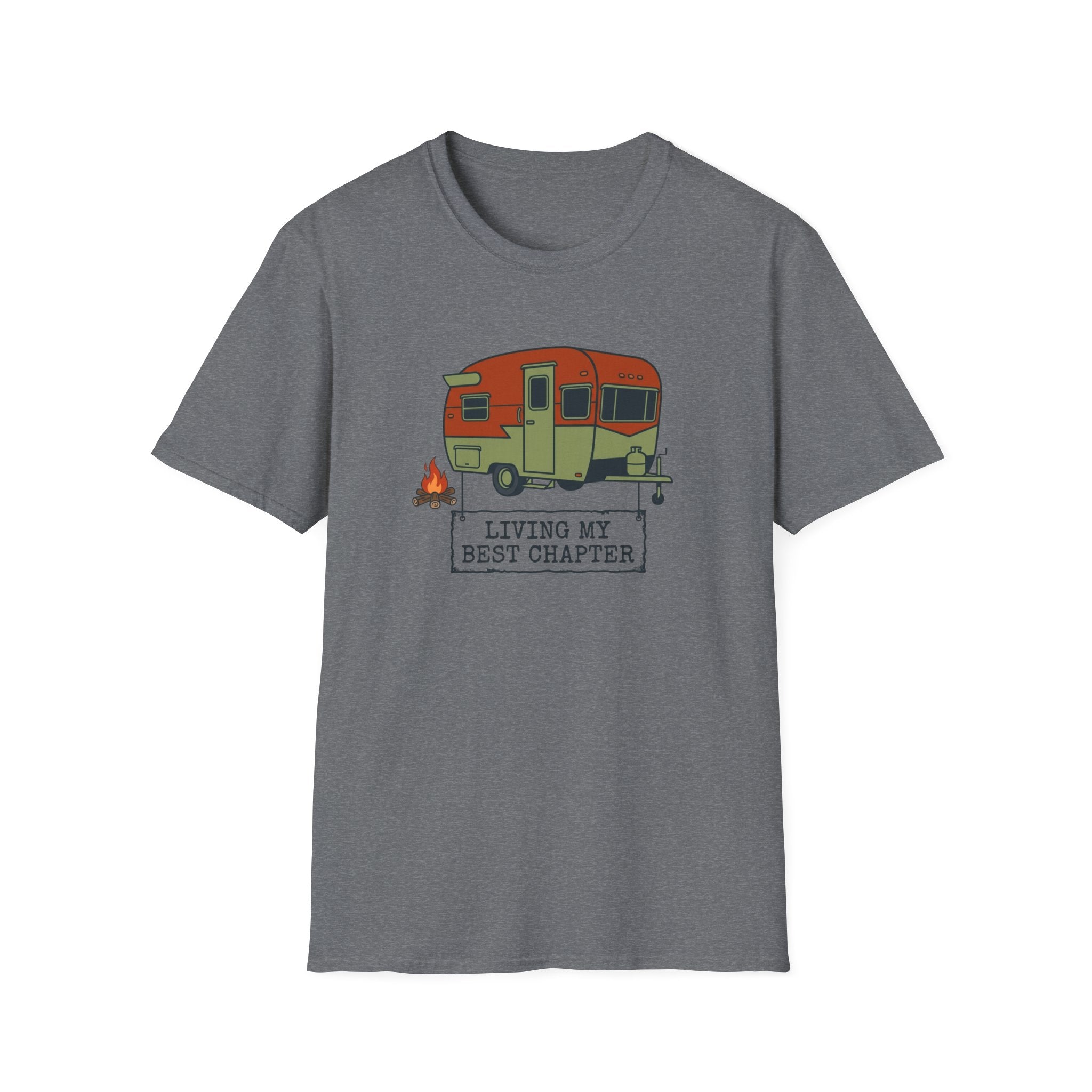 Retro Living My Best Chapter Camper - T-Shirt