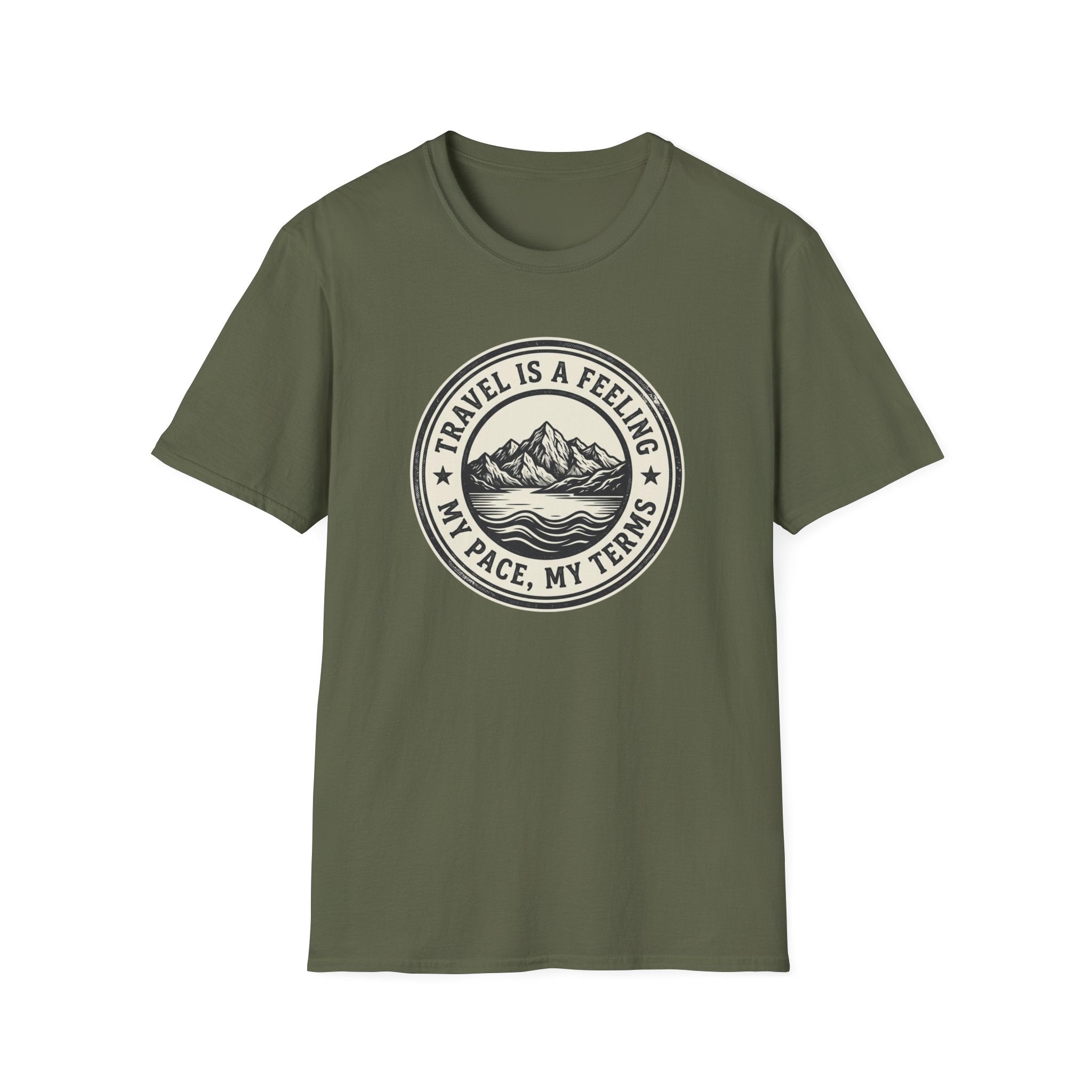 Travel is a Feeling Badge Design - T-Shirt