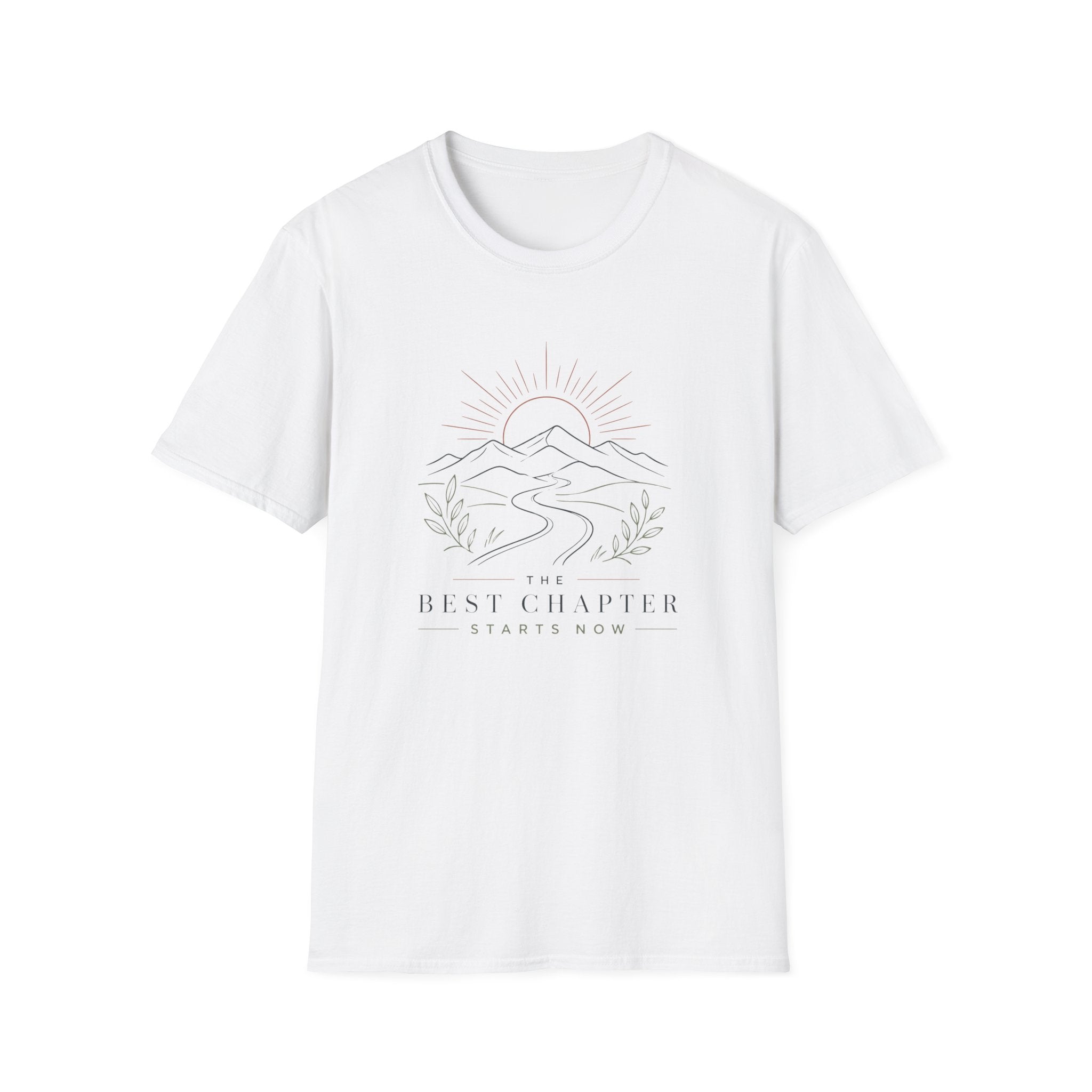 The Best Chapter Starts Now Line Art Design - T-Shirt