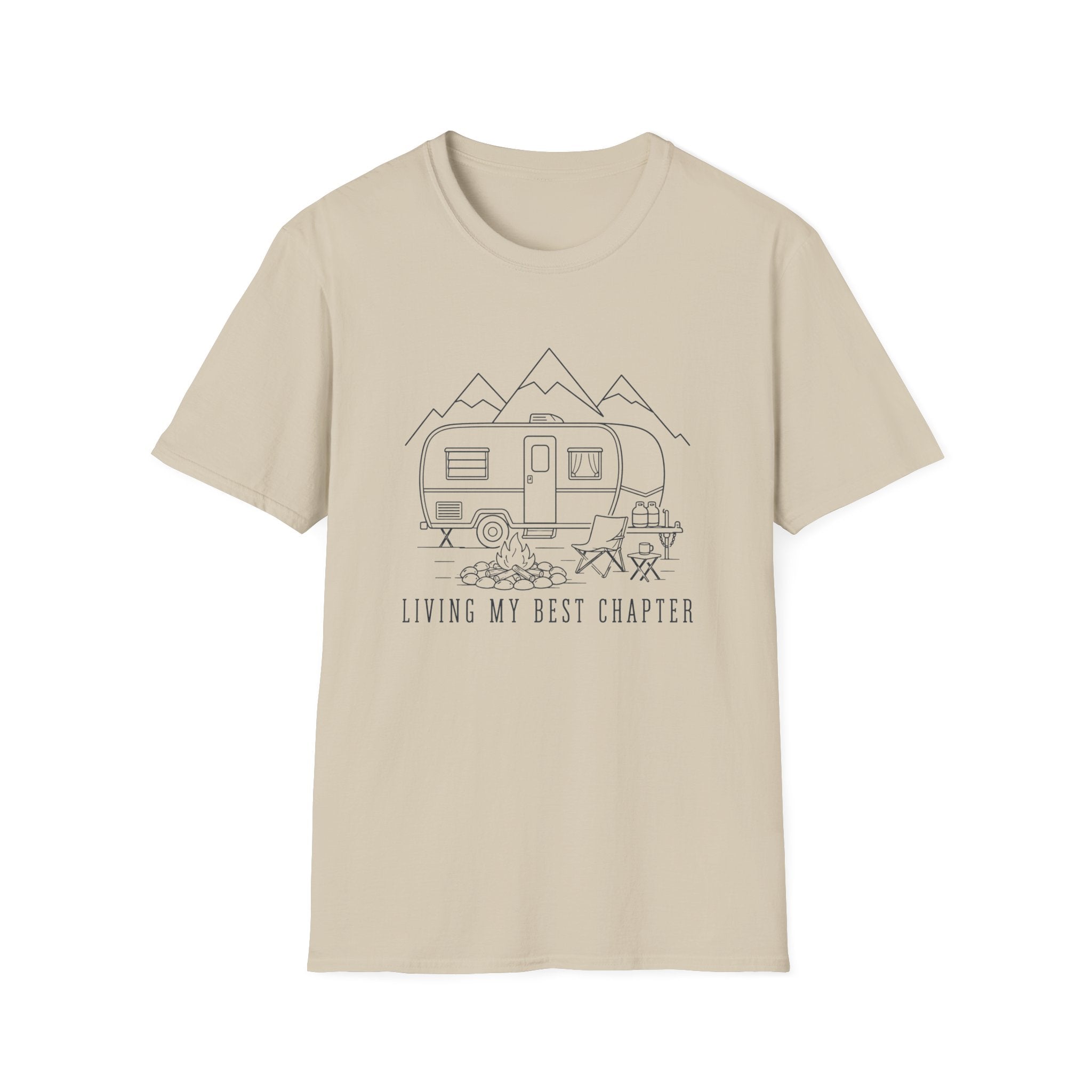 Living My Best Chapter Line Art Design - T-Shirt
