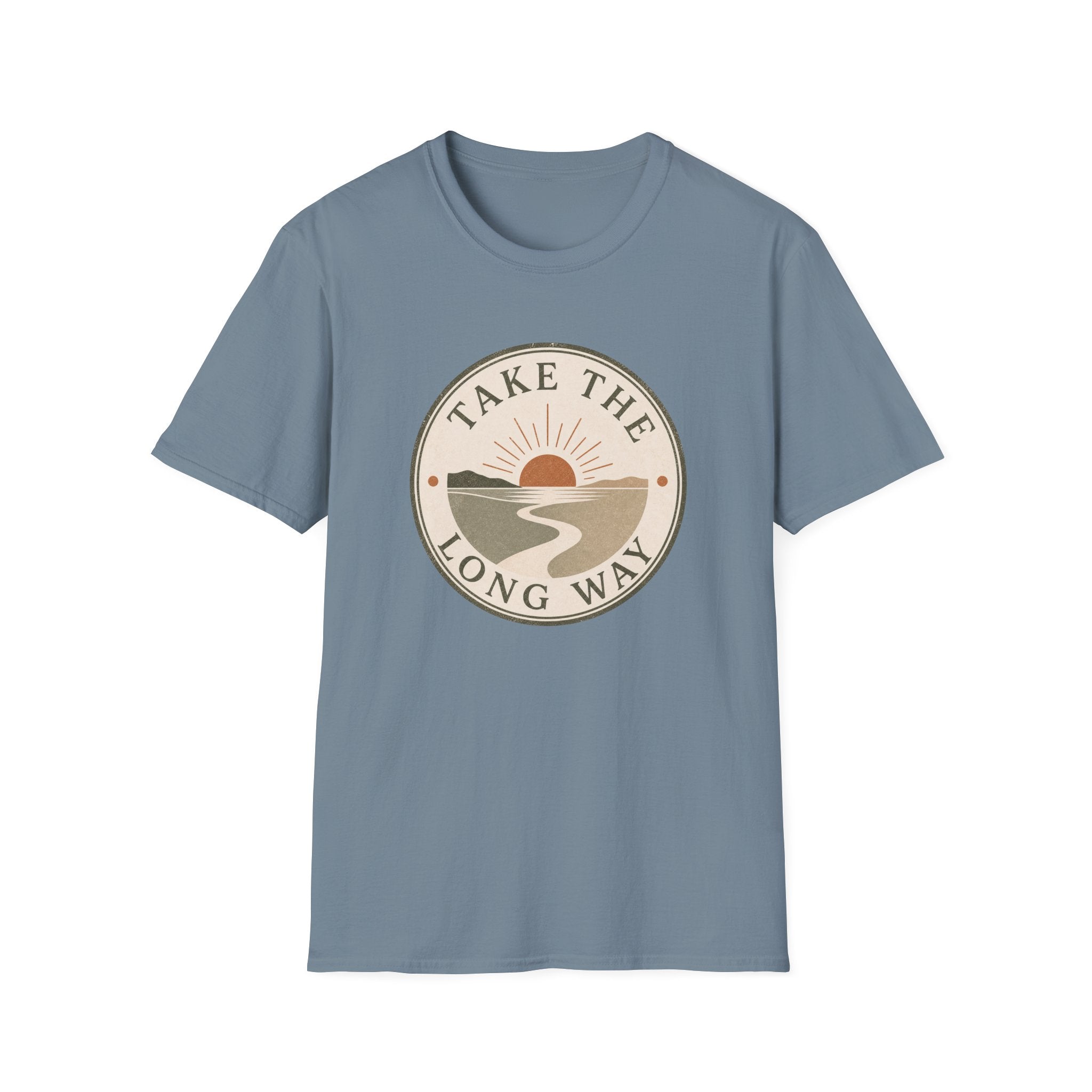 Take The Long Way Badge- T-Shirt