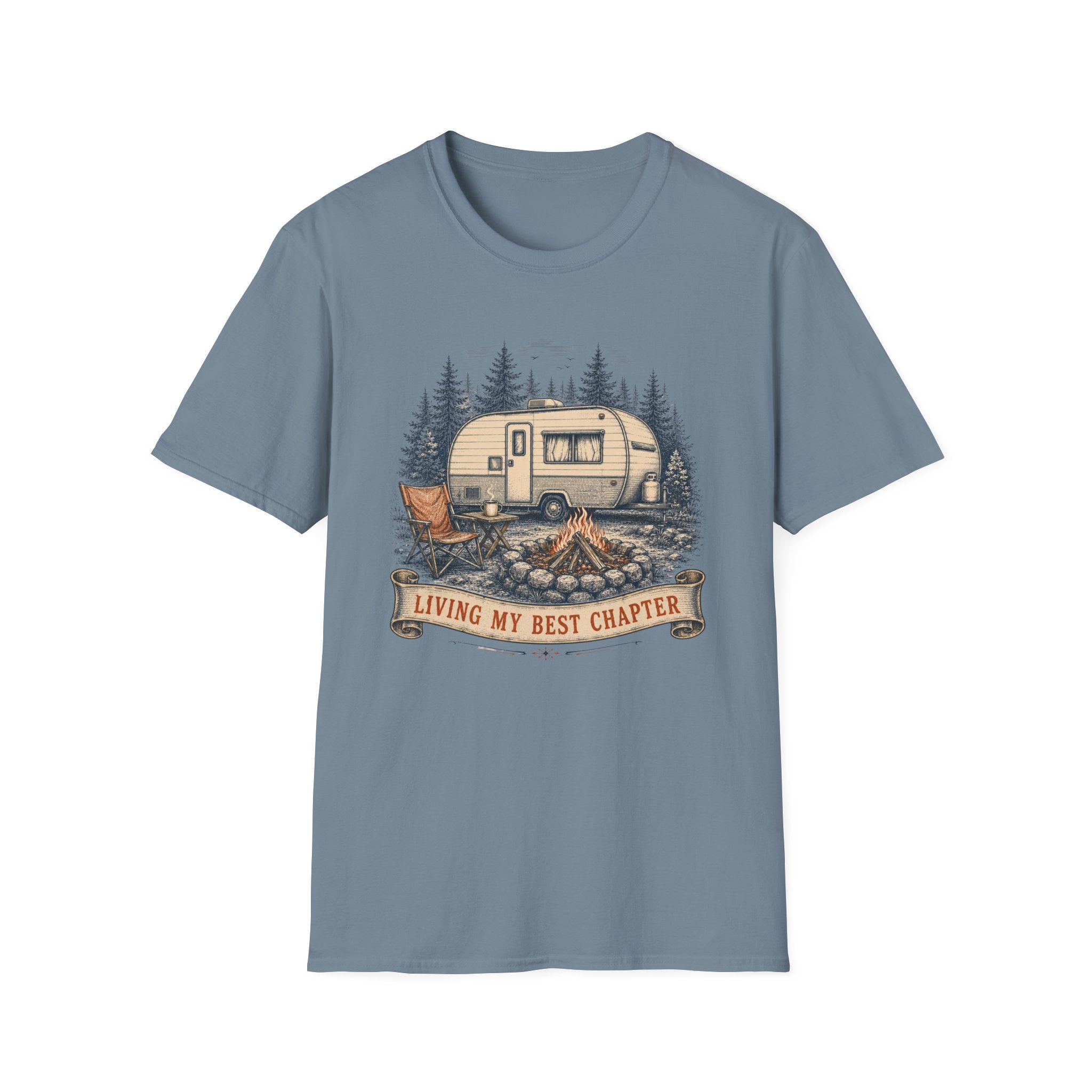 Living My Best Chapter - Camper - T-Shirt