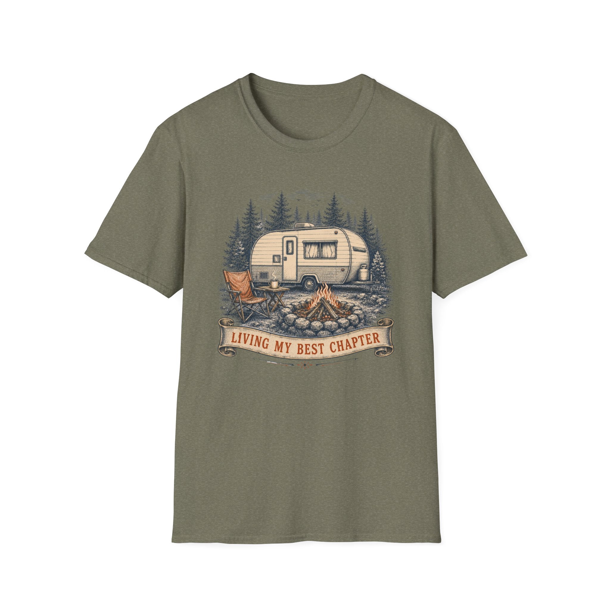 Living My Best Chapter - Camper - T-Shirt
