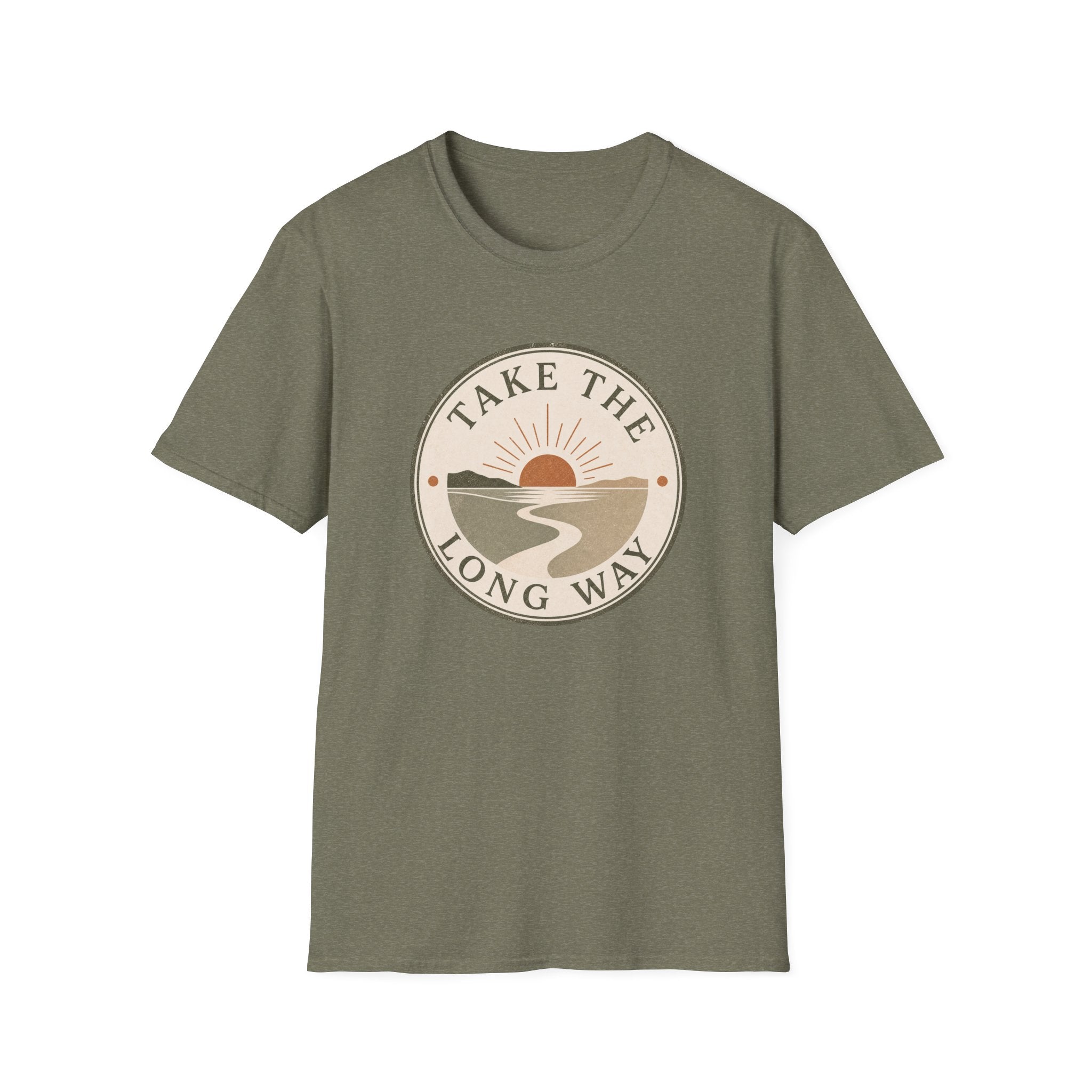 Take The Long Way Badge- T-Shirt