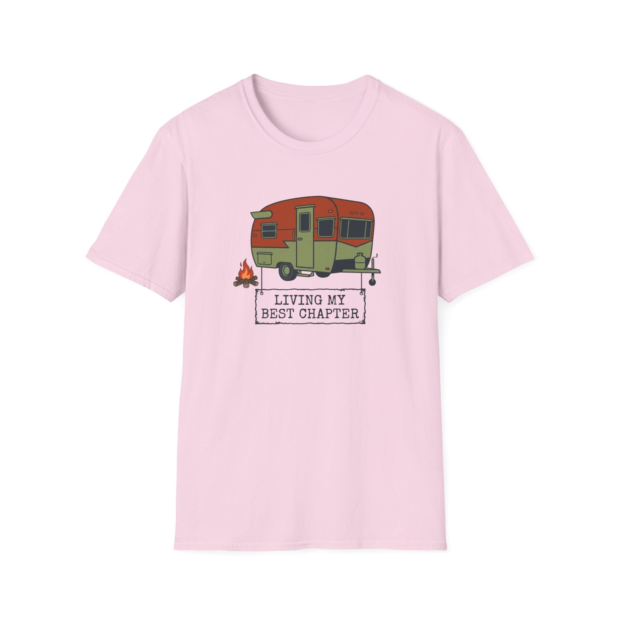Retro Living My Best Chapter Camper - T-Shirt
