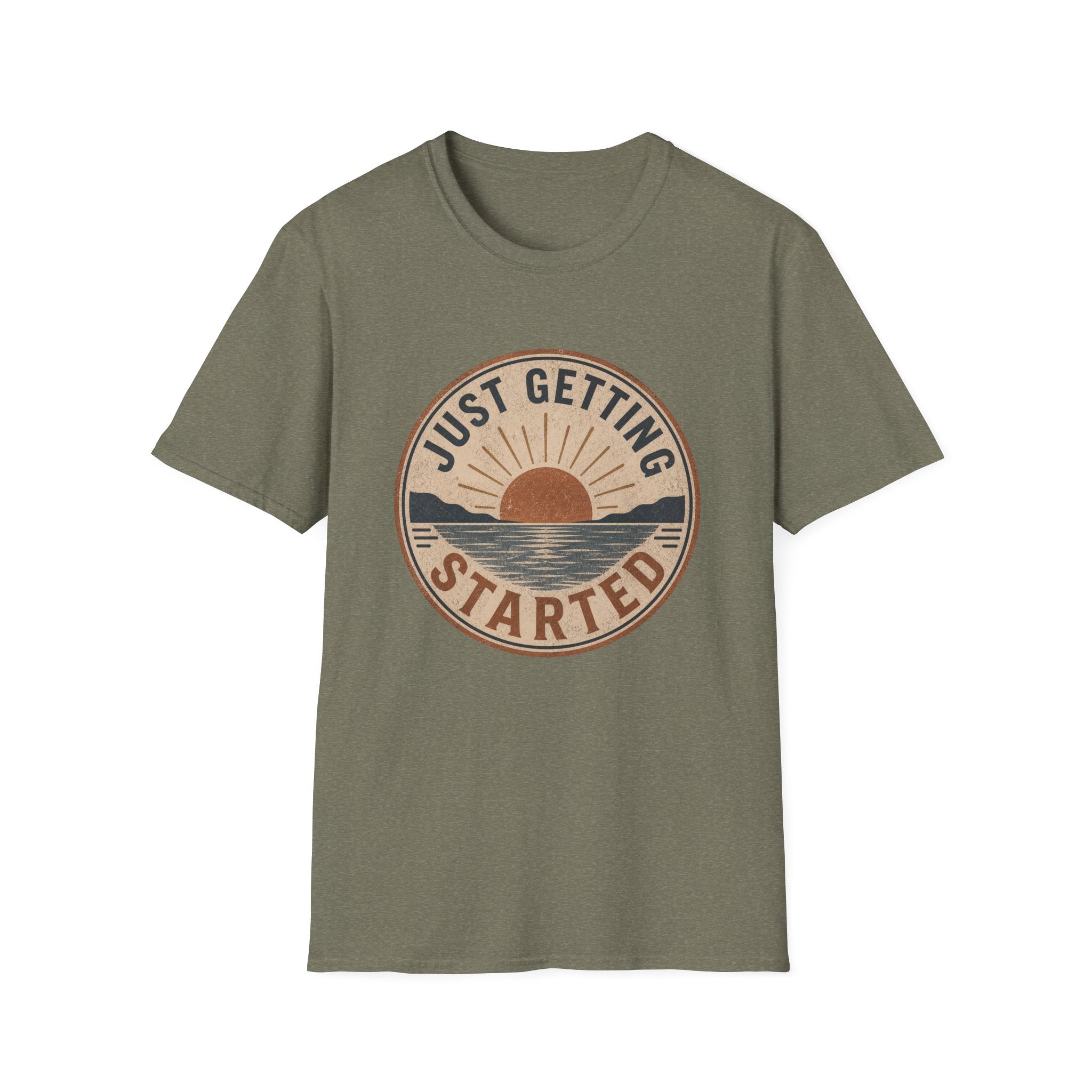 Just Getting Started Badge- T-Shirt