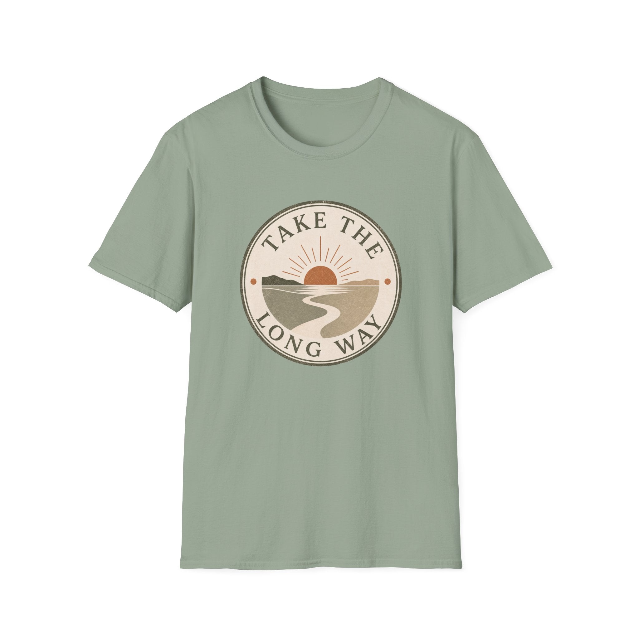Take The Long Way Badge- T-Shirt