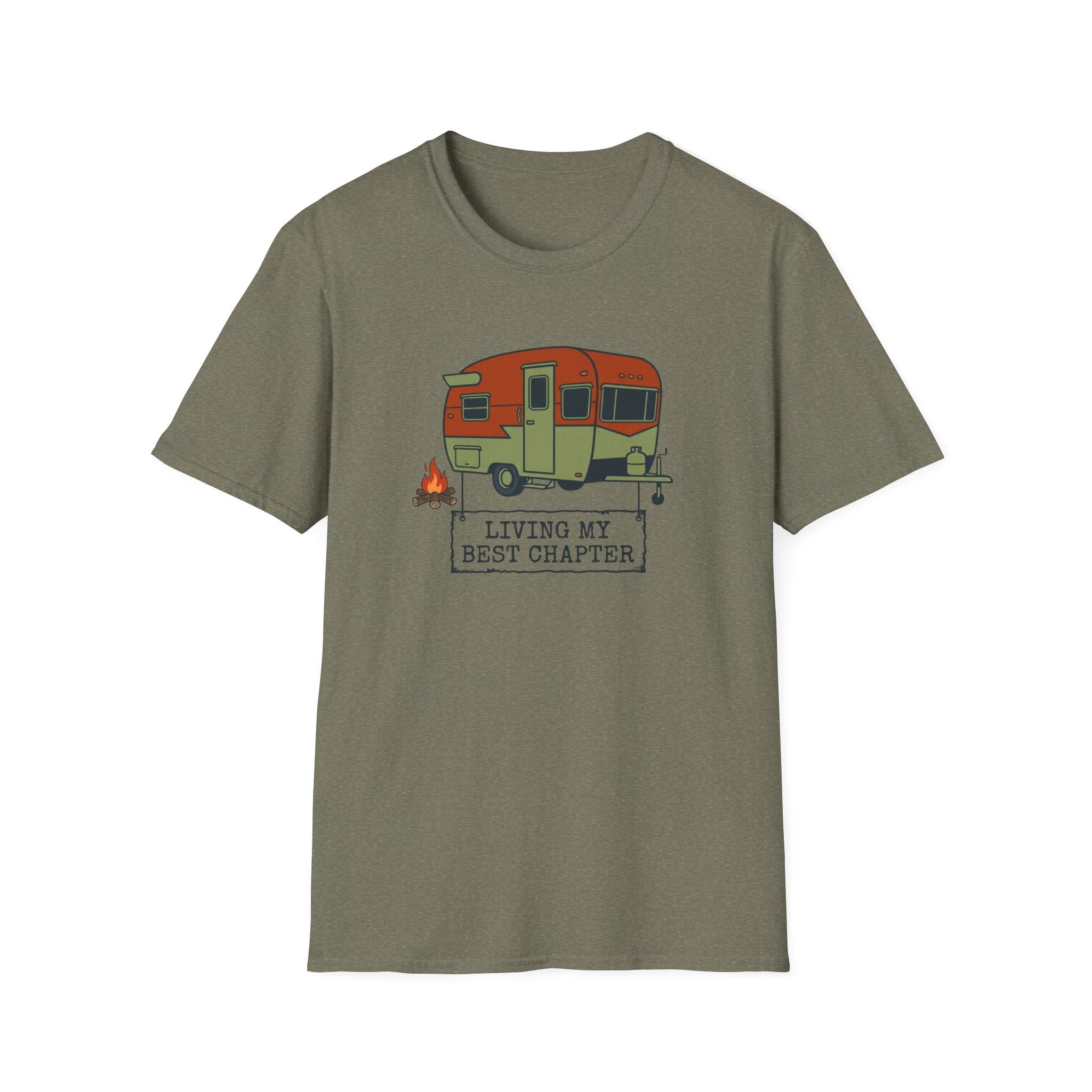 Retro Living My Best Chapter Camper - T-Shirt