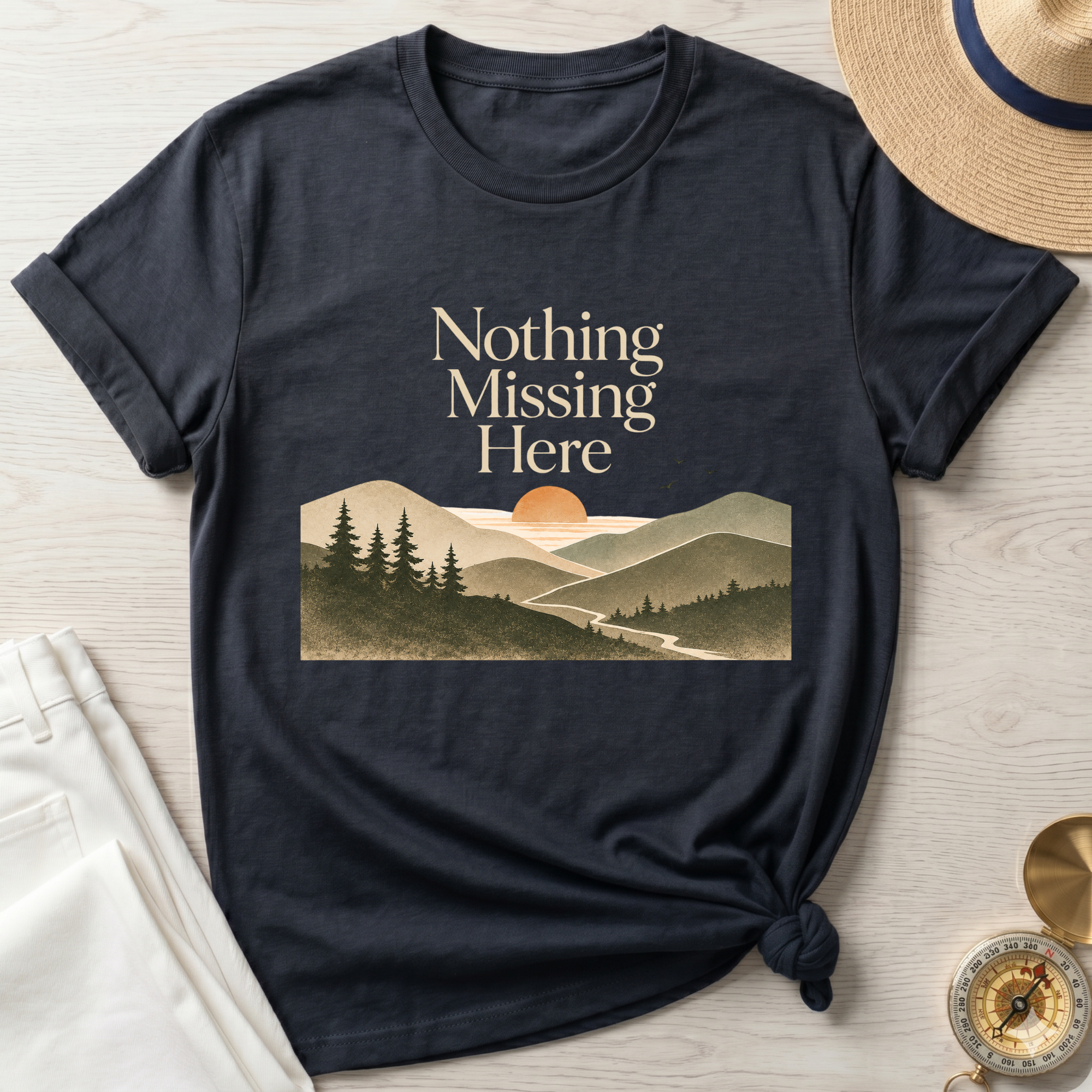 Nothing Missing Here Mountain T-Shirt
