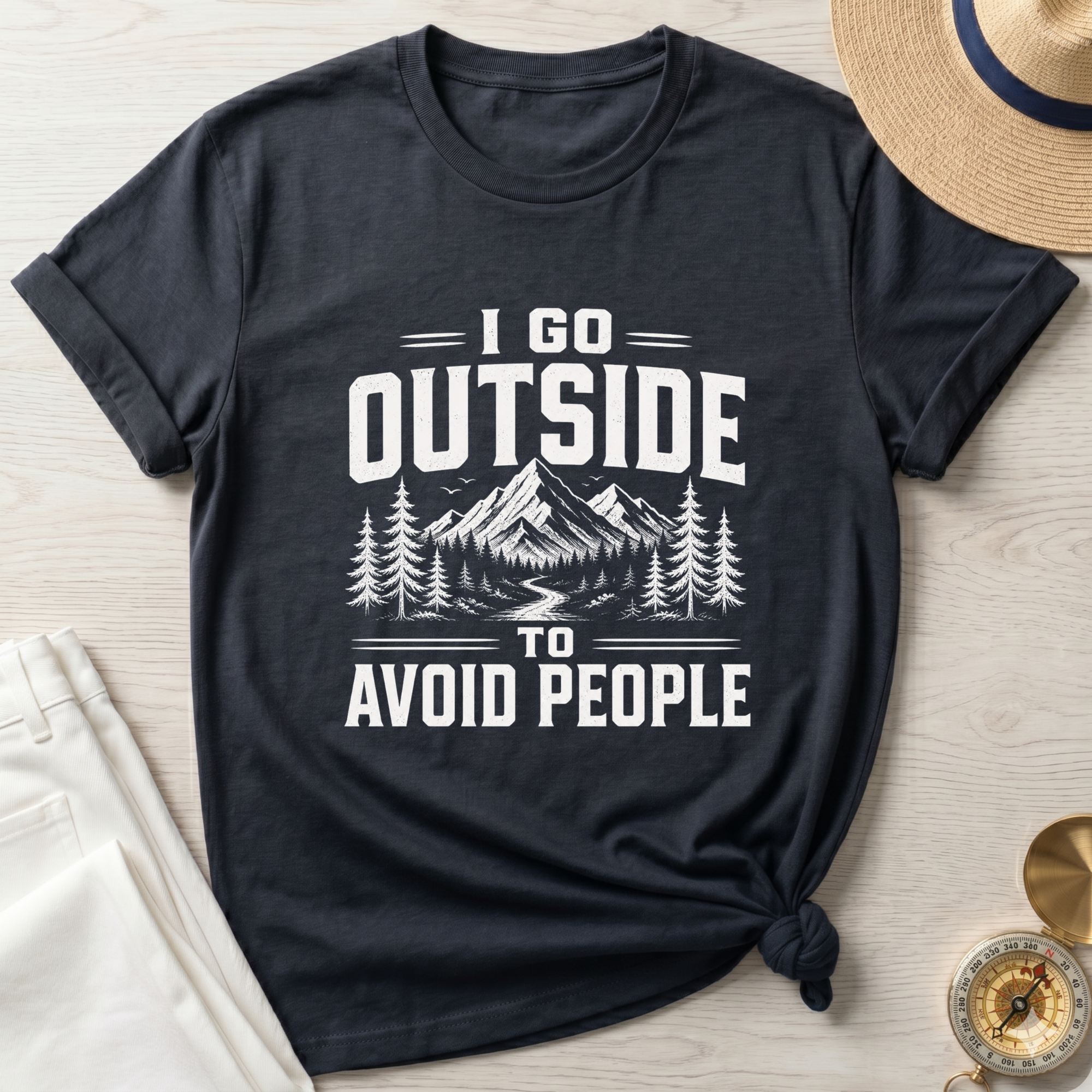 I Go Outside To Avoid People T-Shirt