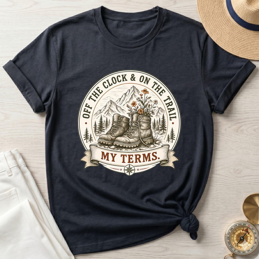 Off The Clock and On The Trail- T-Shirt