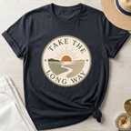 Take The Long Way Badge- T-Shirt