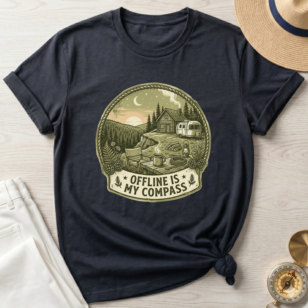 Offline Is My Compass T-Shirt
