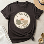 Take The Long Way Badge- T-Shirt