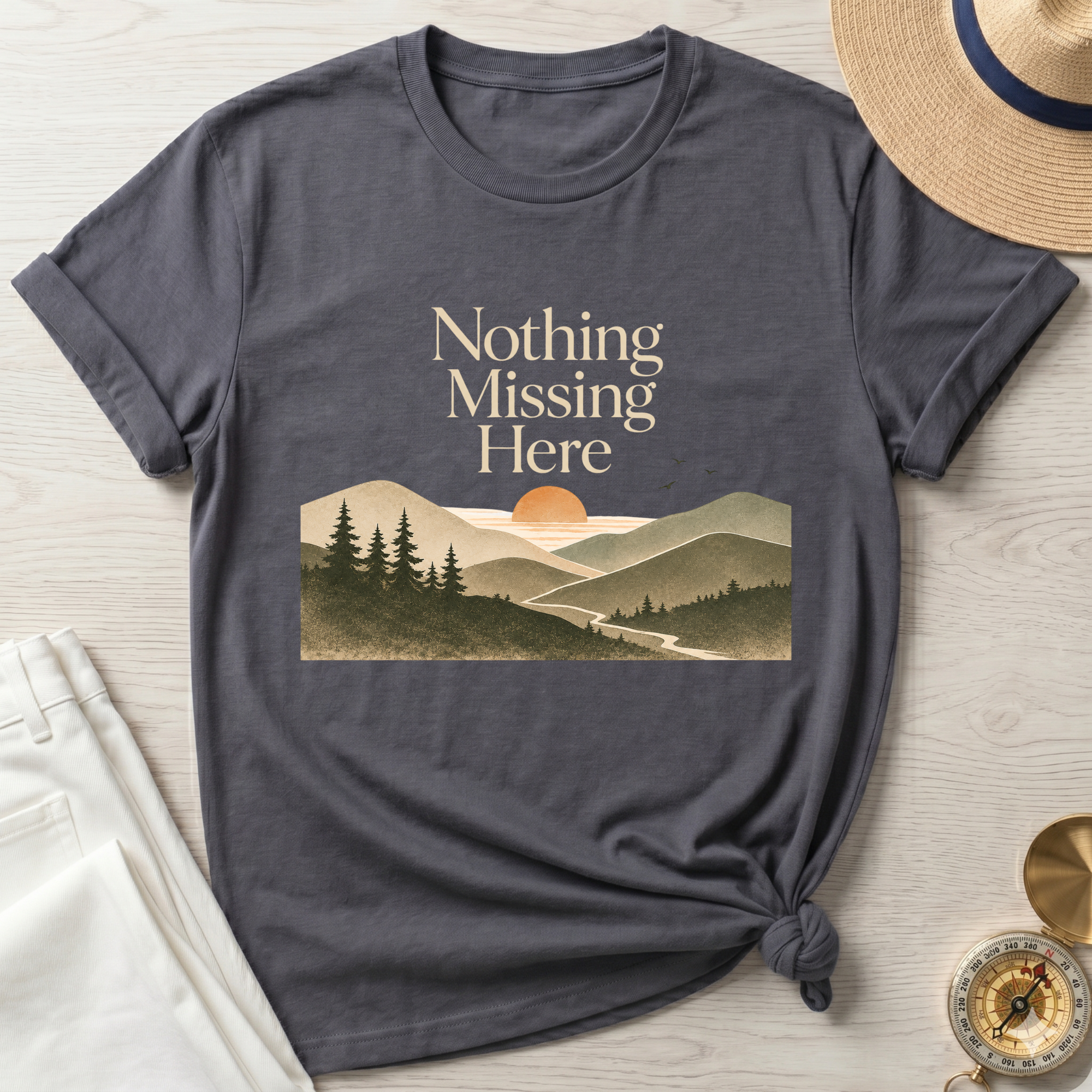 Nothing Missing Here Mountain T-Shirt
