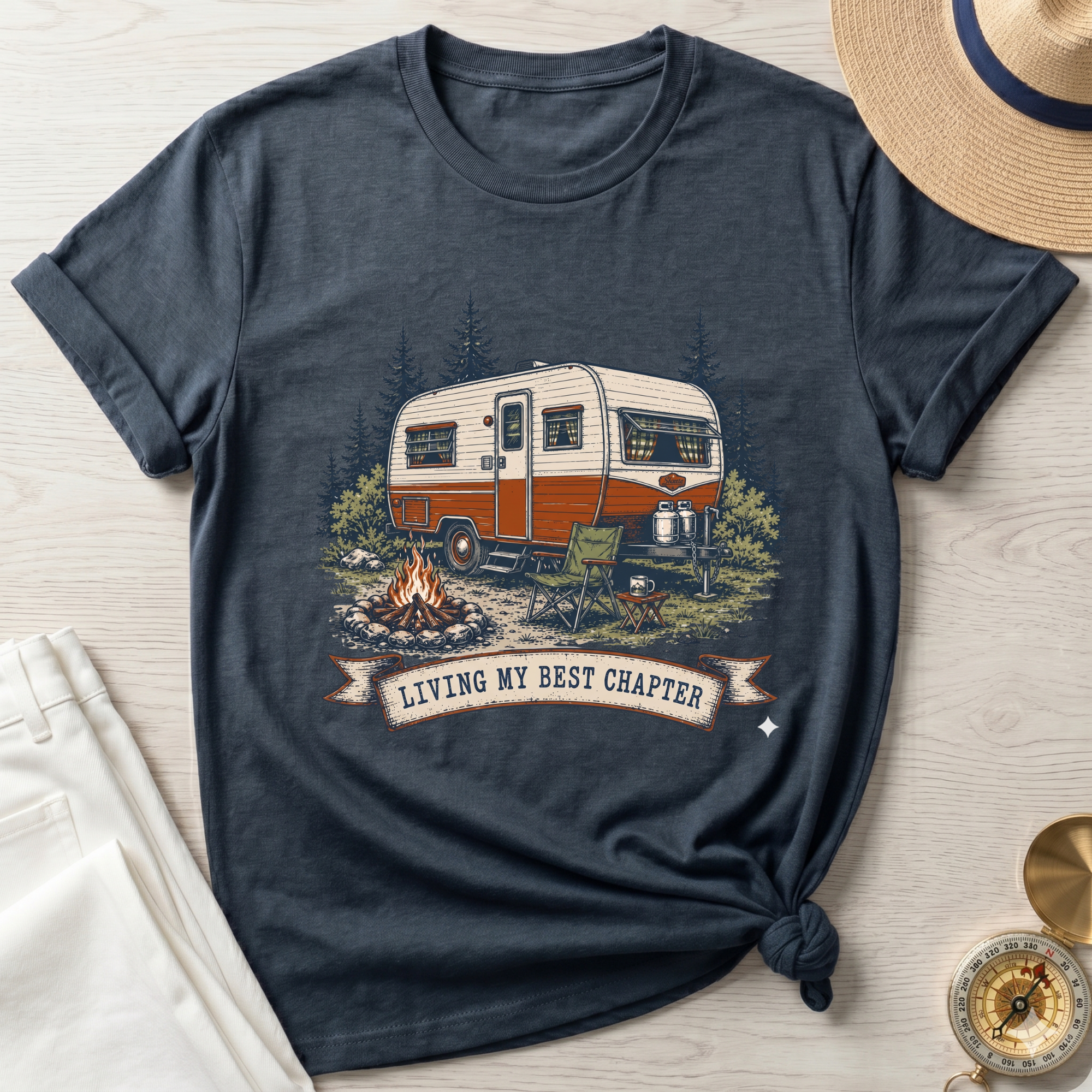 Living My Best Life Camper T-Shirt