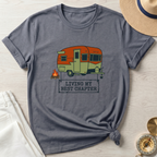 Retro Living My Best Chapter Camper T-Shirt